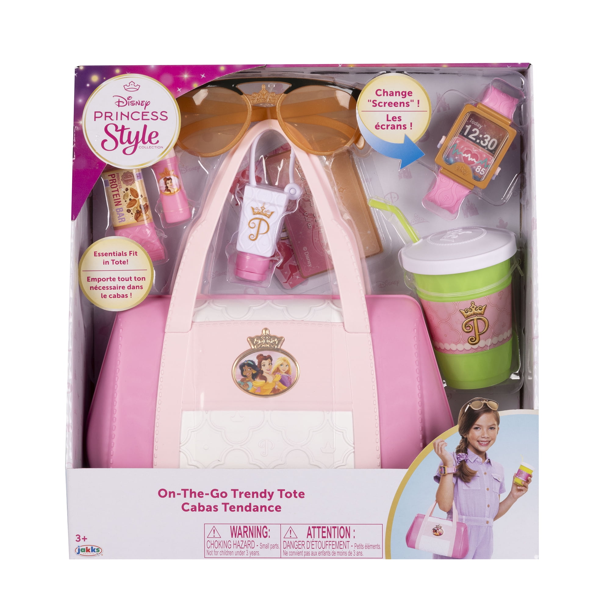 Disney Princess Style Collection On-The-Go Mom Play Set (Pink, 10 Piece Set) s0tbu