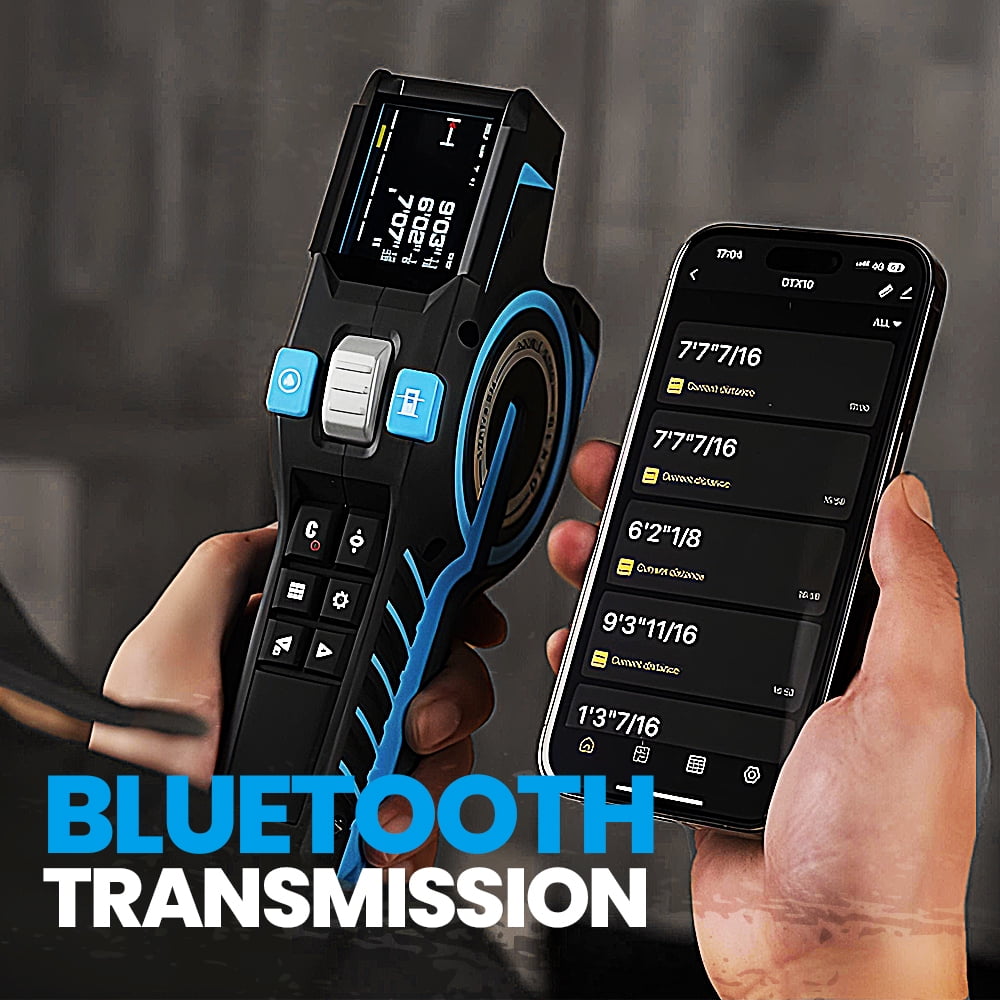 Mileseey DTX10 3-in-1 Digital Laser Tape Measure with Auto-Lock (Blue, 330 ft) ltyi6