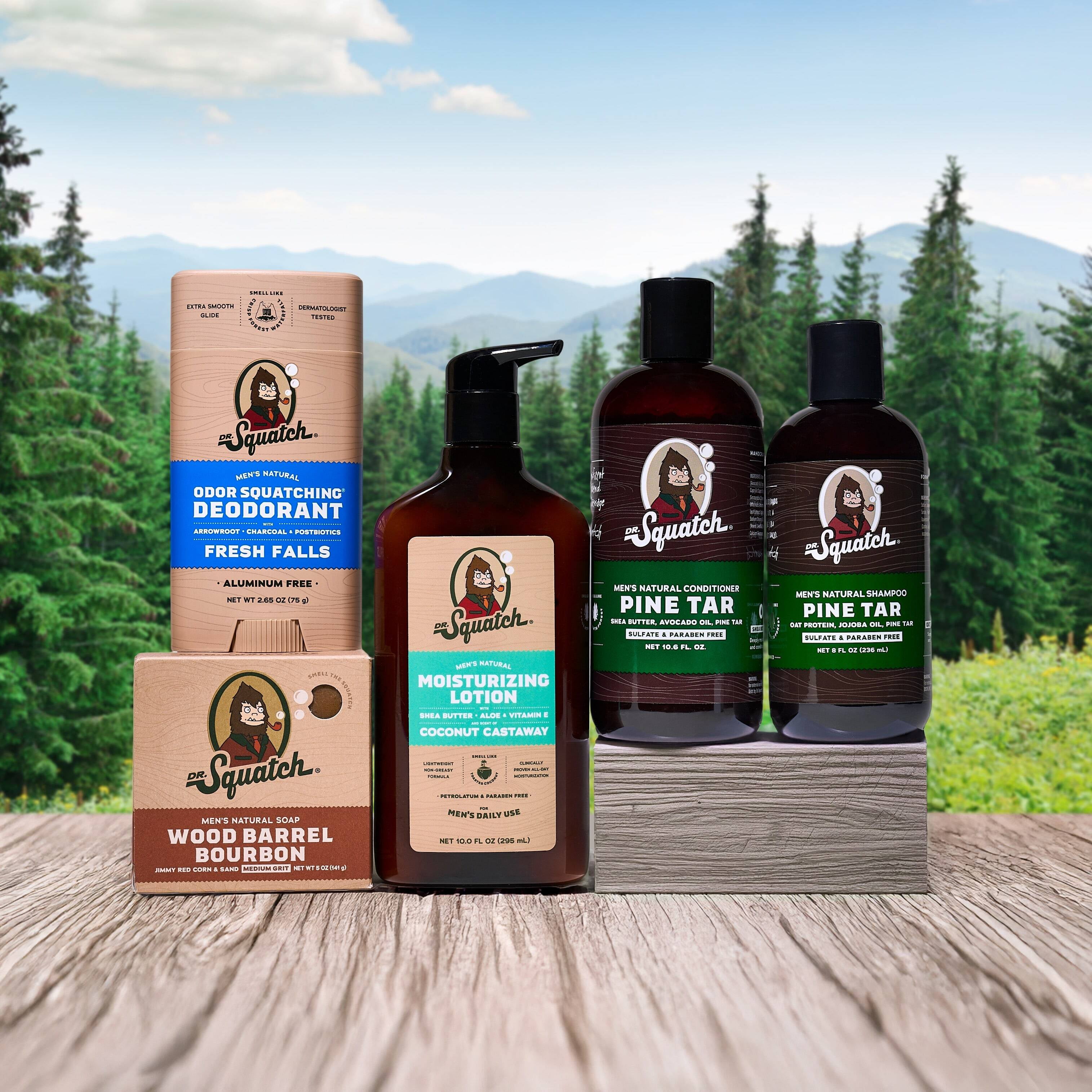Dr. Squatch Men's Natural Bar Soap, Coastal Mist Scent, Cold Processed (5 oz) 1yn72