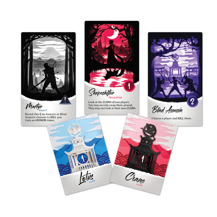 Brotherwise Games Night of the Ninja Social Deduction Strategy Card Game (1 Pack) asl14