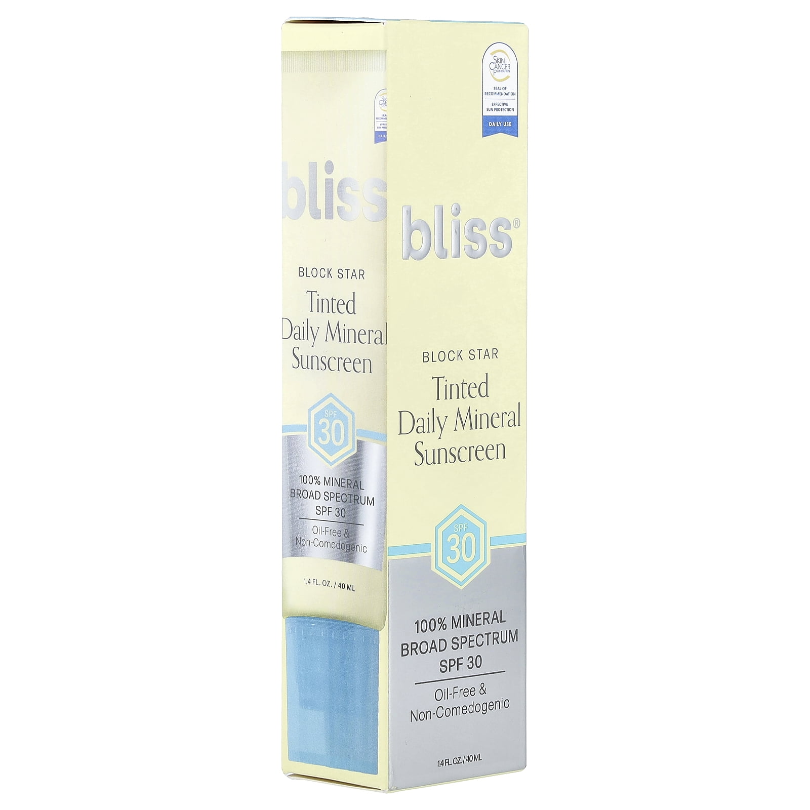 Bliss Block Star Tinted Daily Mineral Sunscreen SPF 30 (Universal Tint, 1.4 fl oz) czr0u