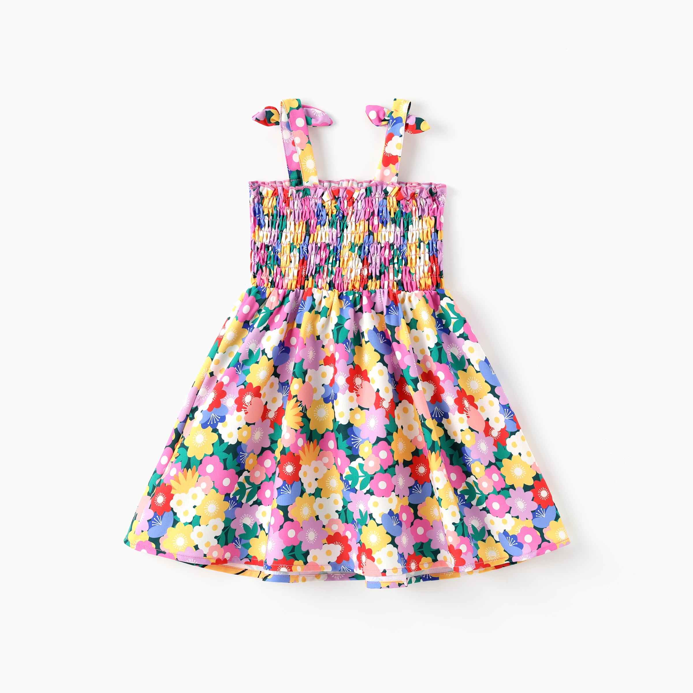 Disney Toddler Girls Minnie Mouse Graphic Smocked Suspender Dress (Pink, 3T) 1qt3n
