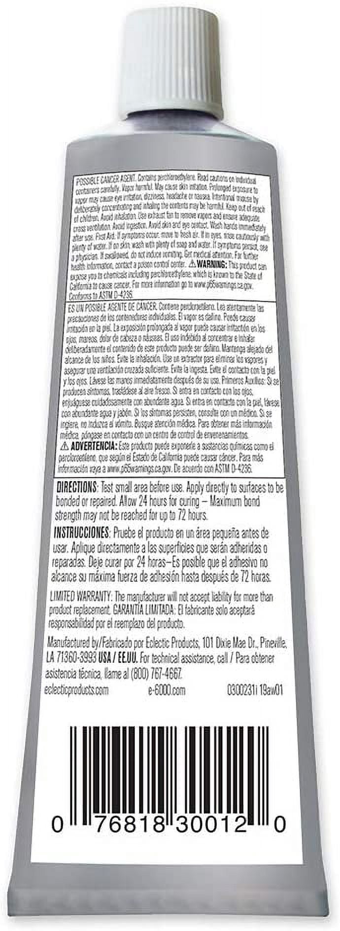 E6000 Industrial Strength Craft Adhesive (Clear, 3.7 fl oz) 4c3sp
