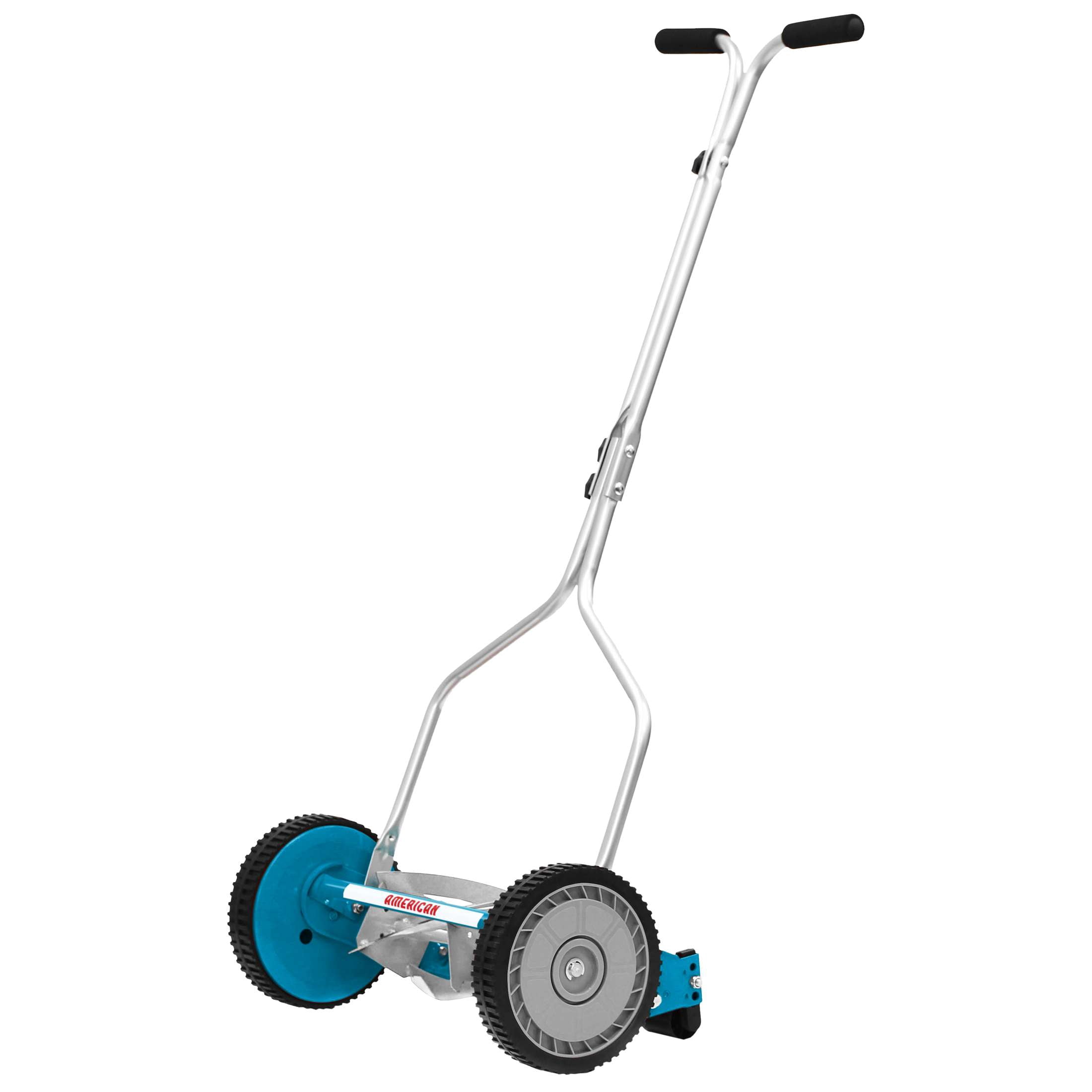 American Lawn Mower 14-Inch 4-Blade Push Reel Lawn Mower (Blue, 14 in) c3aox