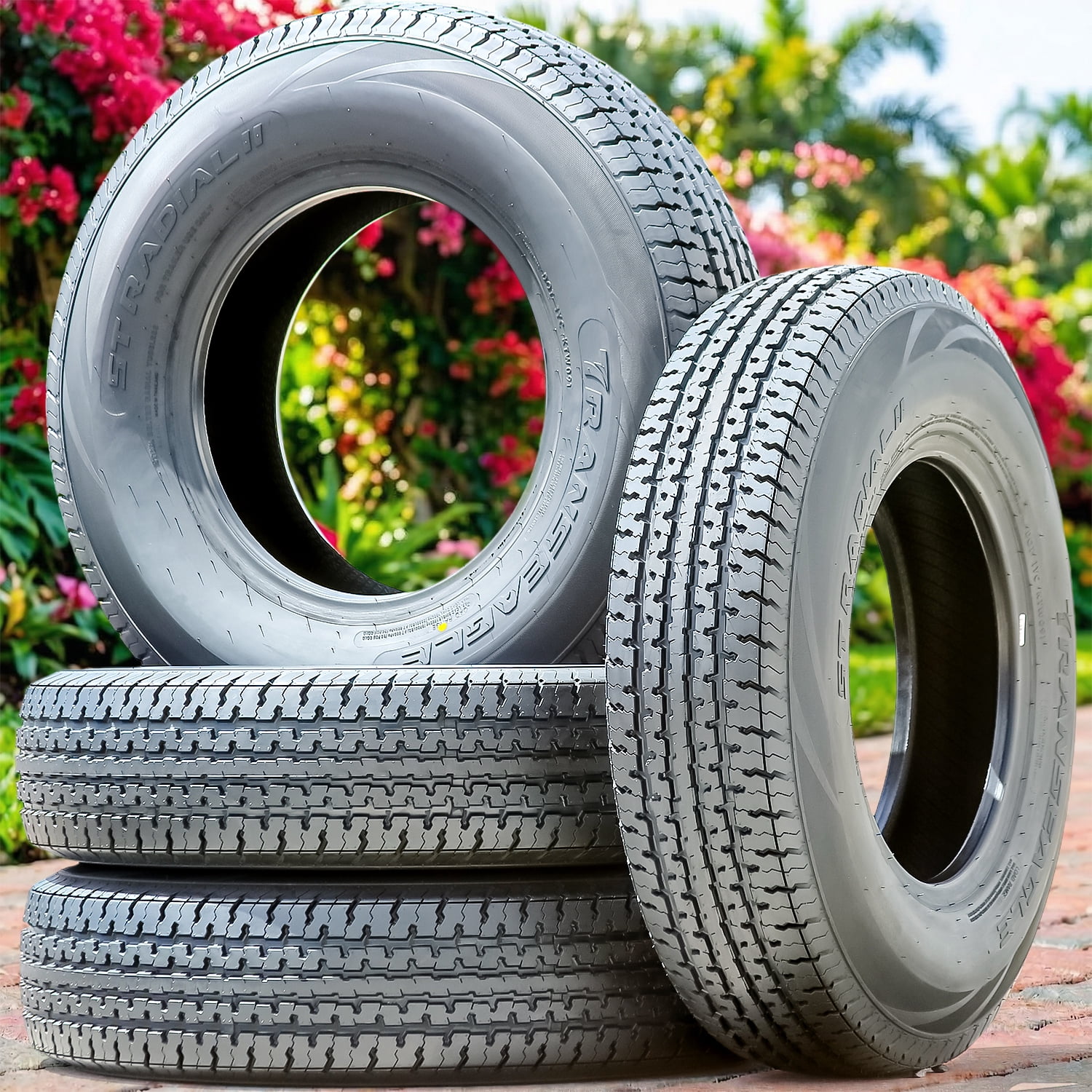 Transeagle ST Radial II Steel Belted Trailer Tire (205/75R15, 10 Ply, Load Range E) msbf3
