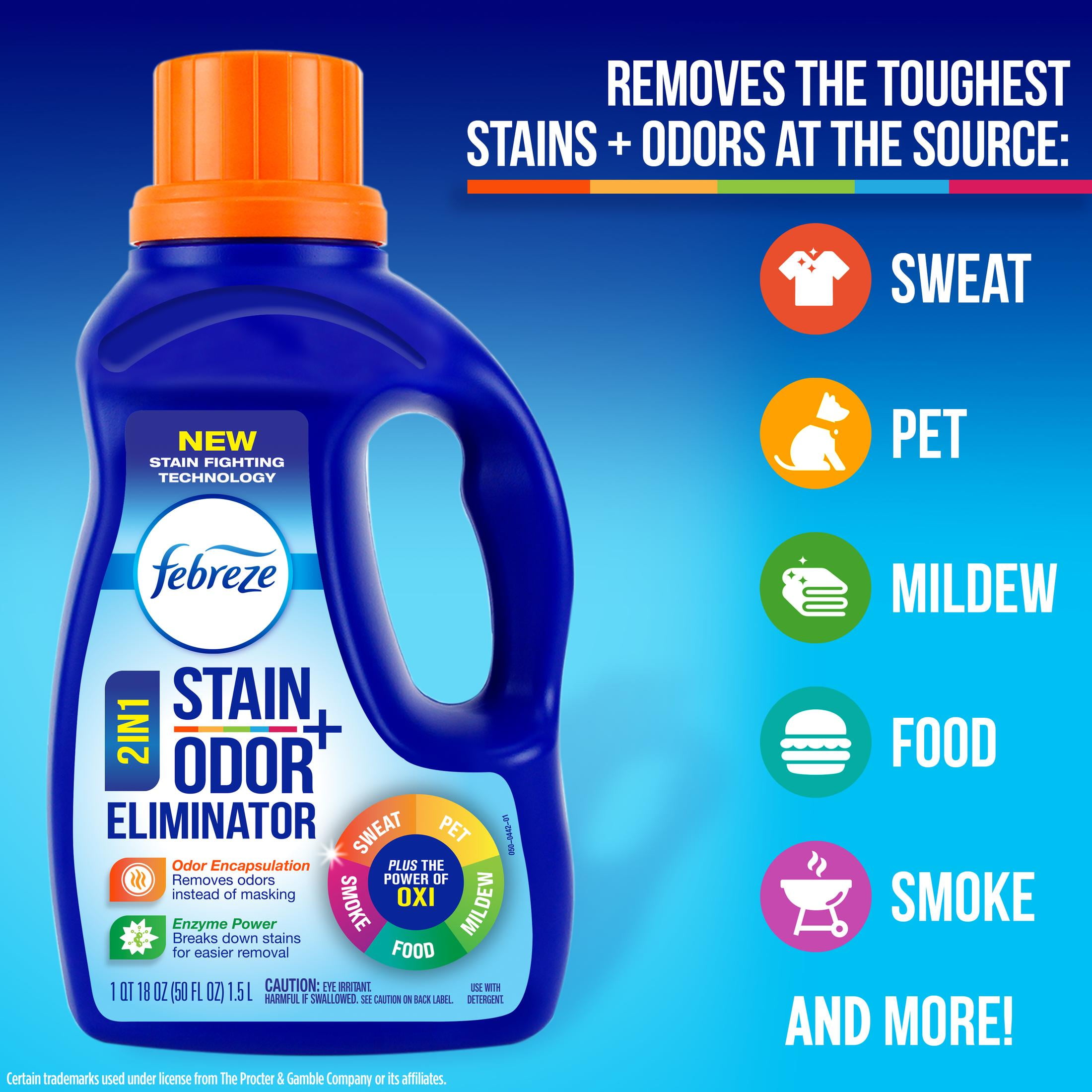 Febreze In-Wash Laundry Odor Eliminator and Stain Remover, Fresh Scent (50 fl oz) u6h5v