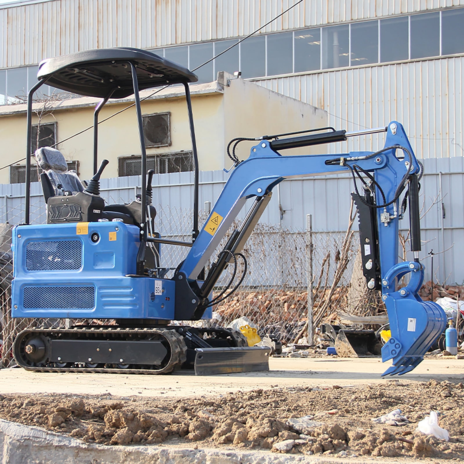 MachPro 1.8 Ton Mini Excavator with Kubota Diesel Engine, Hydraulic Pilot Controls, Compact Design for Landscaping (Blue, 2800 lb Dig Force) h7hou