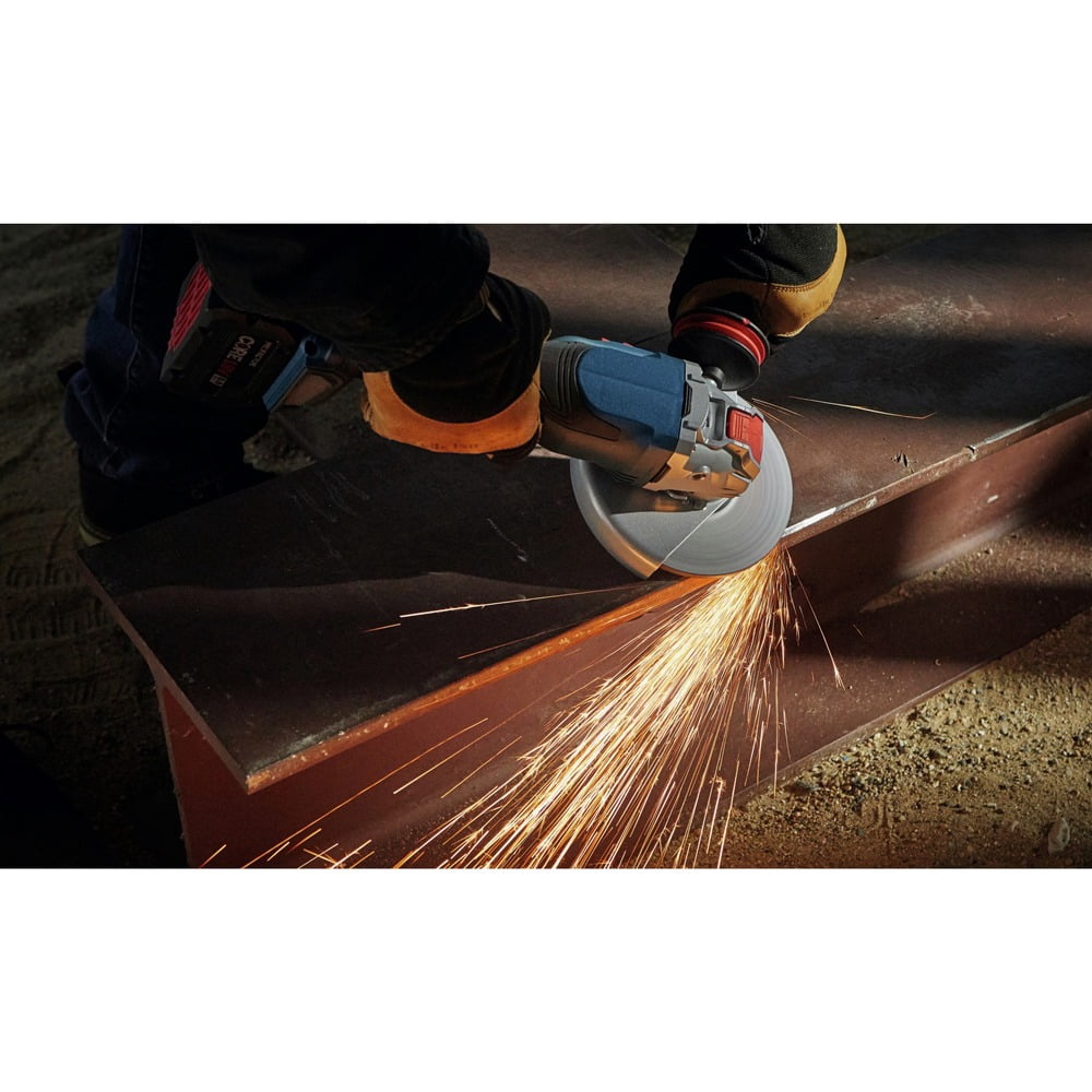 Bosch PROFACTOR 18V Cordless Angle Grinder Kit with X-LOCK Technology (5 in. to 6 in., 8.0 Ah Battery, Refurbished) fs3jh