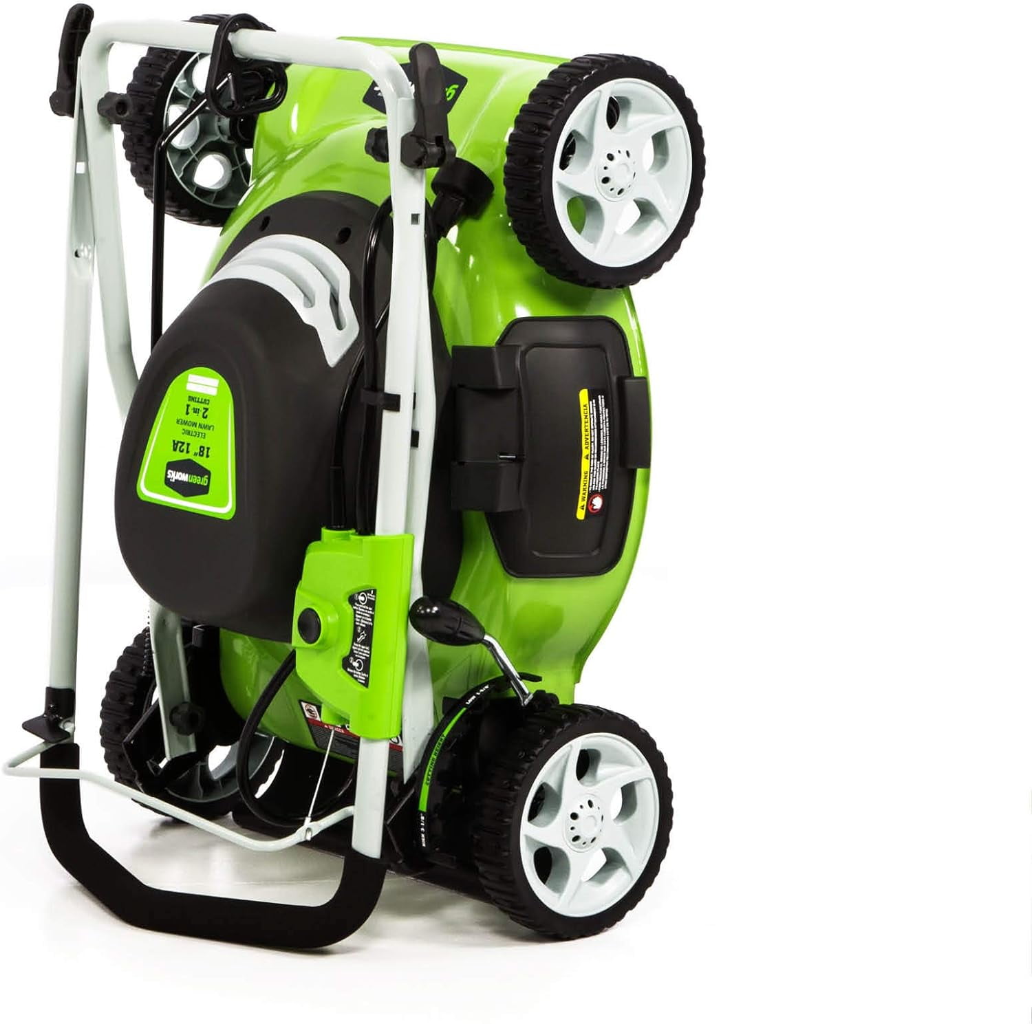Greenworks 18-inch Corded Electric Lawn Mower (Green, 12 Amp) vlfmm