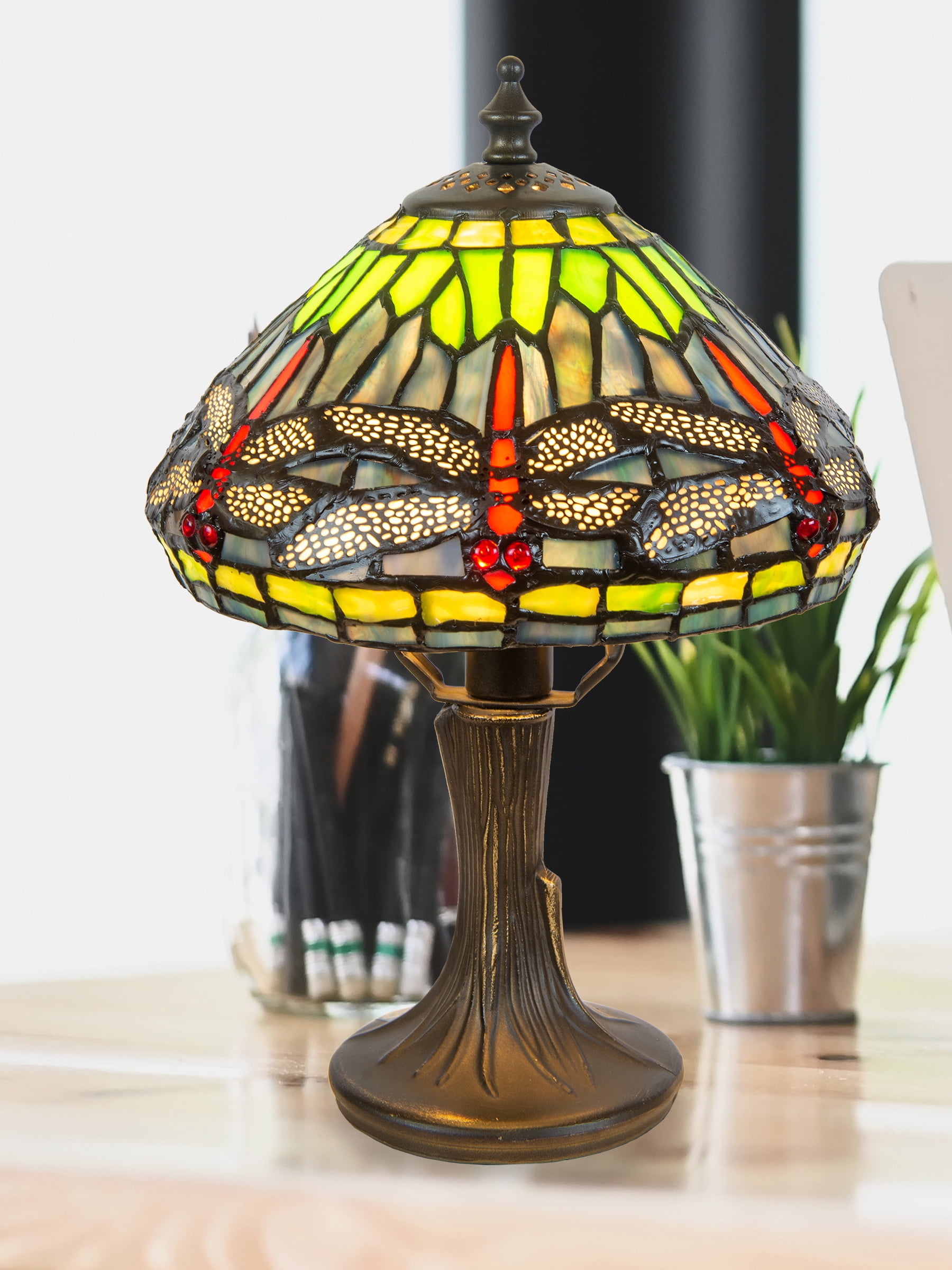 Dale Tiffany Dragonfly Table Lamp (Antique Bronze, 22 in Height) diut7