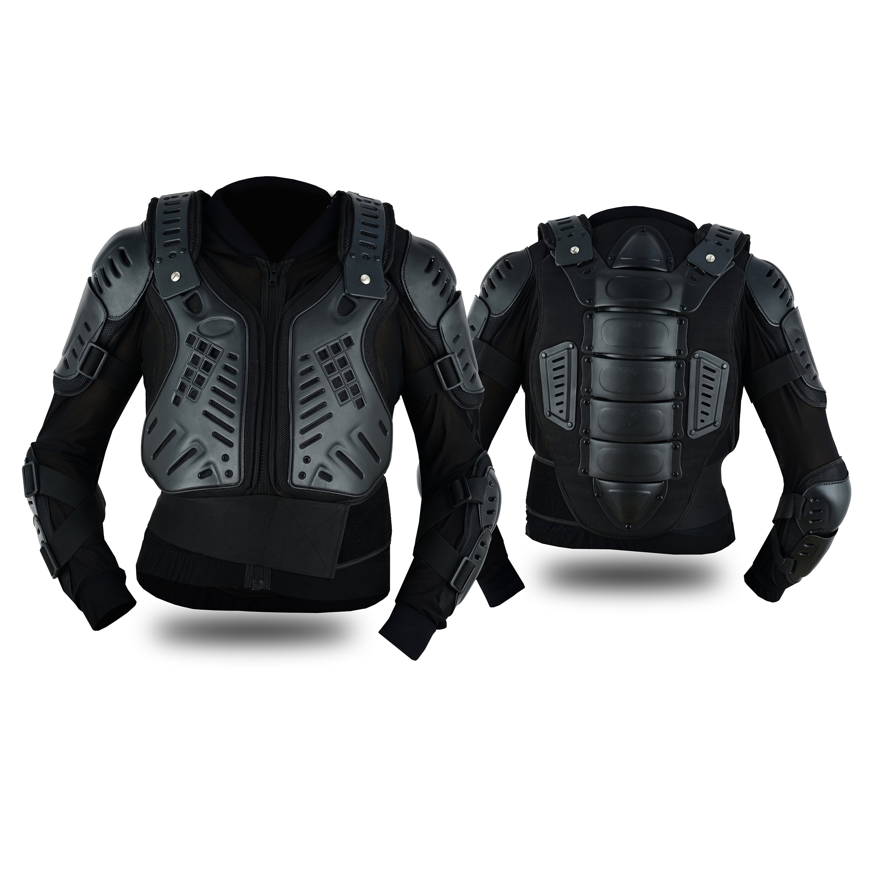 BTR Born To Race Motorcycle Body Armor Jacket Off Road Dirt Bike Chest and Spine Protection (Black, 40 in) tm64f