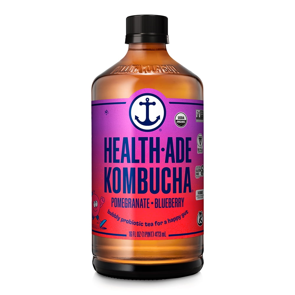 Health-Ade Blueberry Pomegranate Kombucha (16 fl oz) biaxy