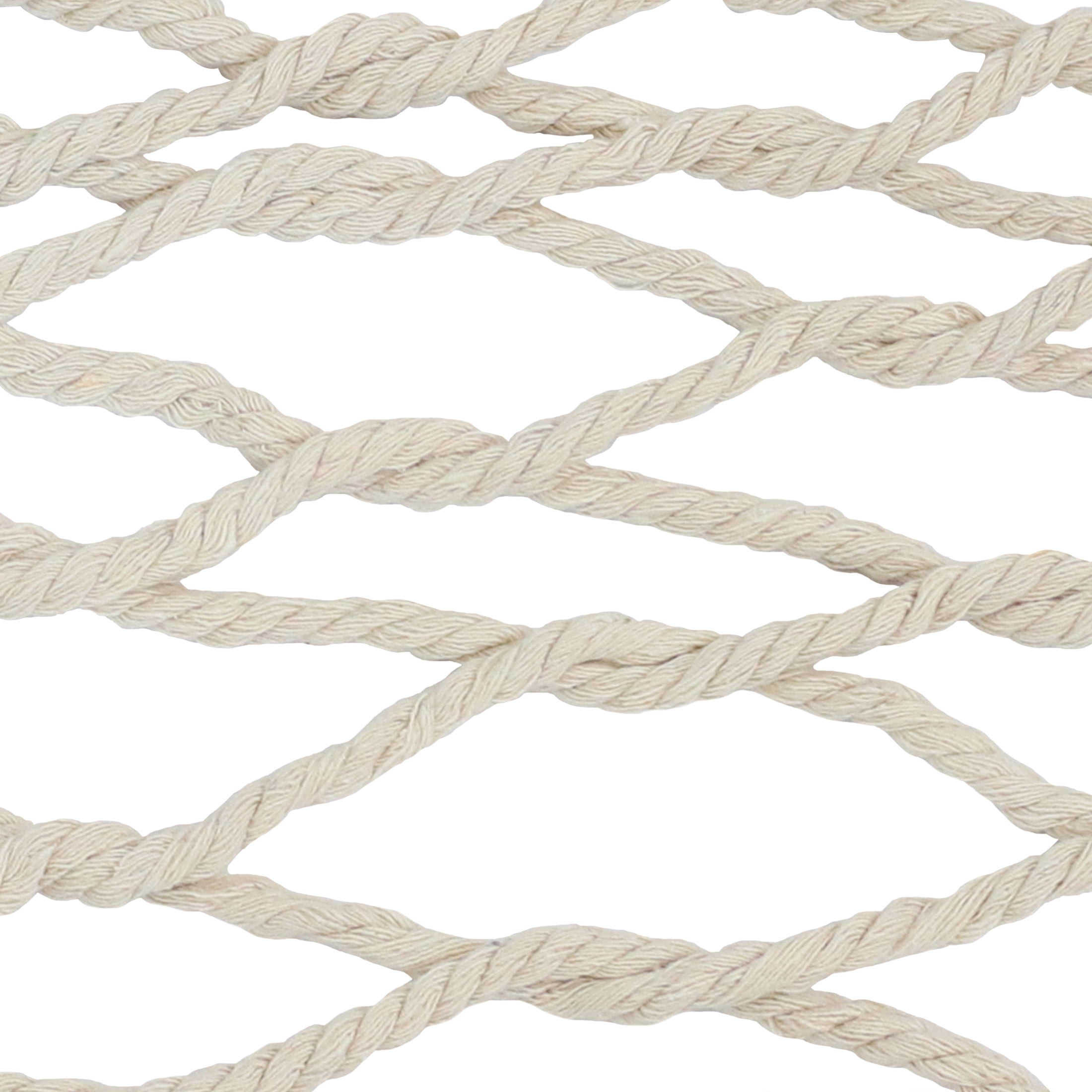 Sunnydaze 2-Person Cotton Rope Spreader Bar Hammock, Heavy-Duty Outdoor Patio Swing (Natural, 74 in x 55 in) 77yke