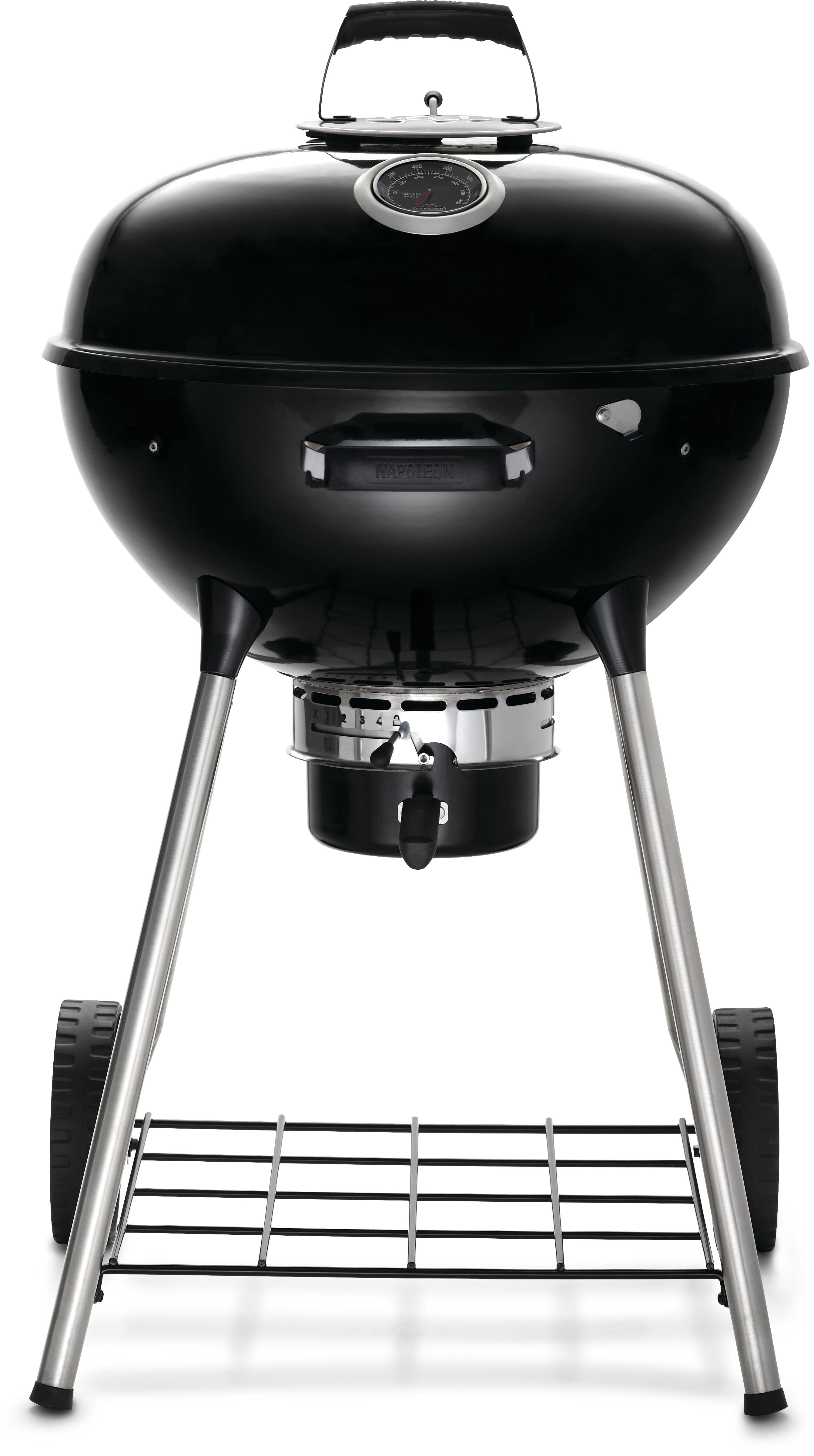 Napoleon 22 in. Kettle Charcoal Grill with Vortex Heat Management (Black, 22 in.) x241b