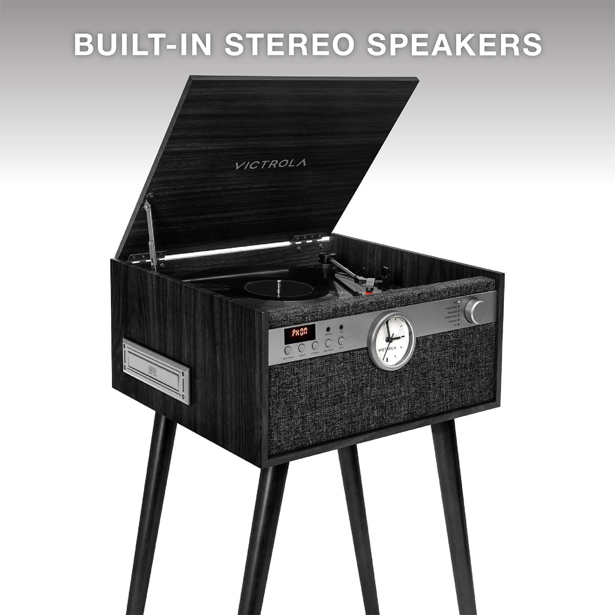 Victrola Century Signature+ 6-in-1 Music Center (Black) ssn33
