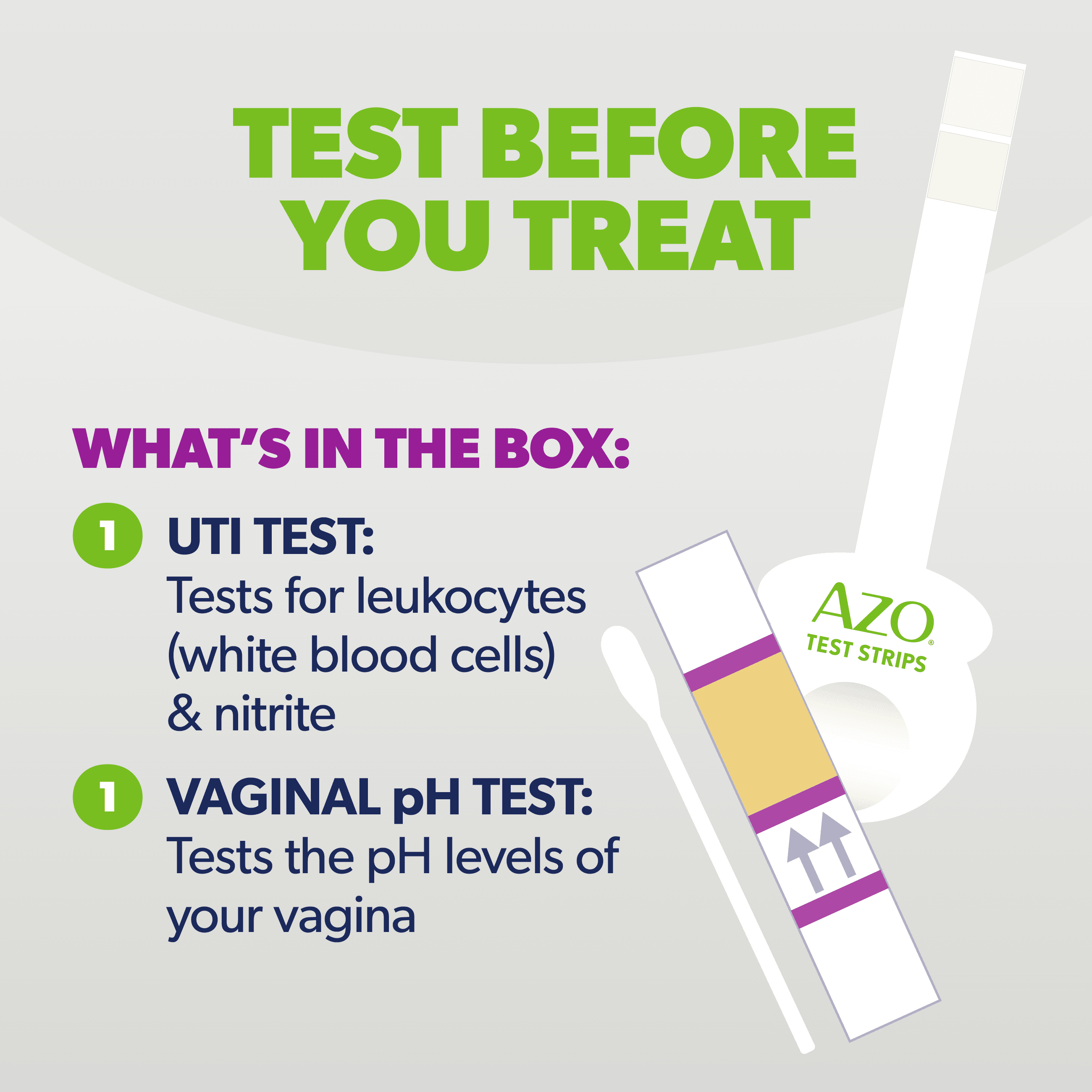 AZO Dual Pack UTI & Vaginal pH At-Home Test Kit (2 Tests) n3kka