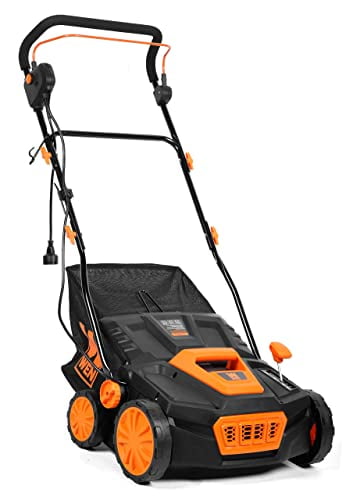 WEN 15-Inch 13-Amp 2-in-1 Electric Dethatcher and Scarifier with Collection Bag (15 in) 8qboz