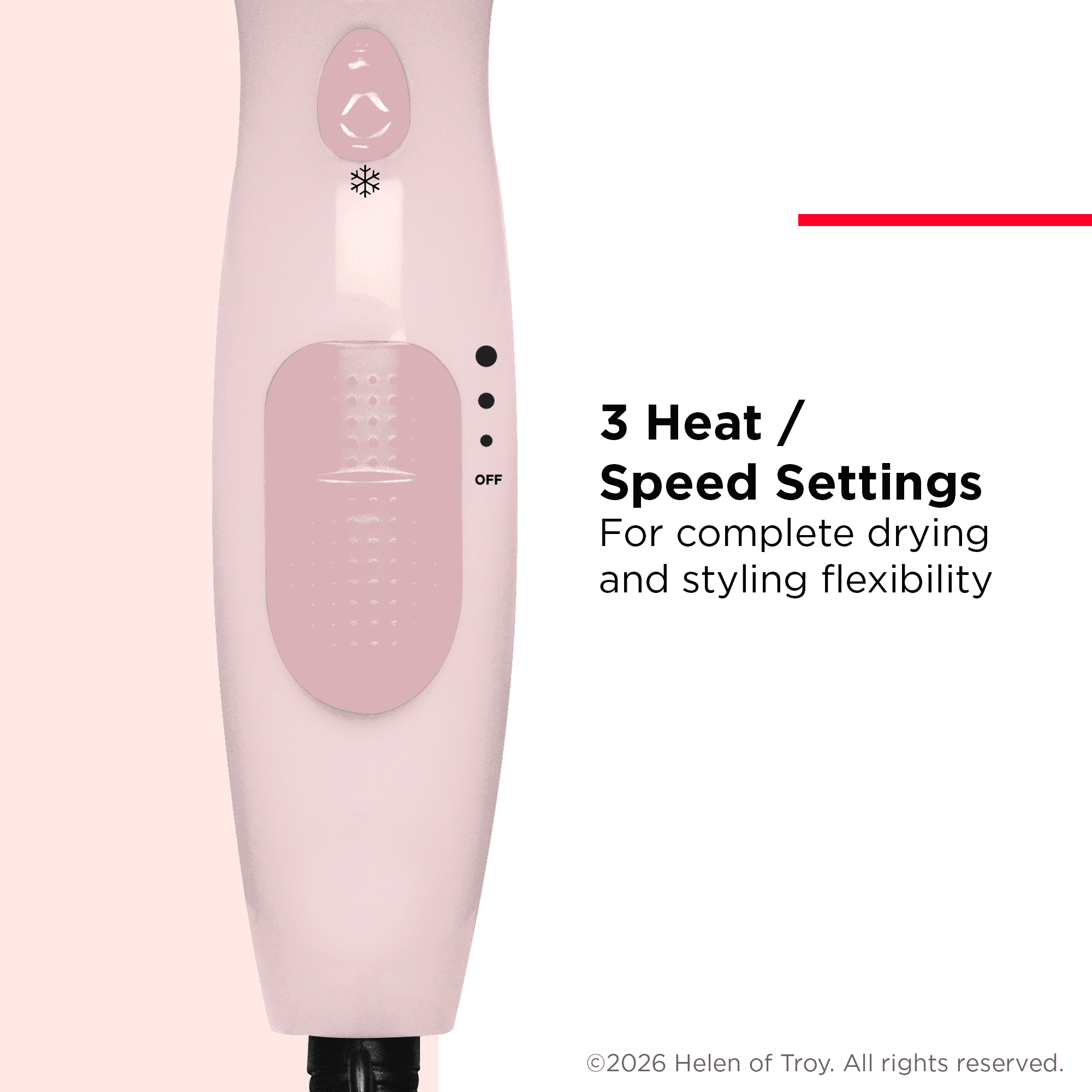 Revlon Essentials Frizz Control Ionic Hair Dryer (Light Pink, 1875 Watts) x2fqk