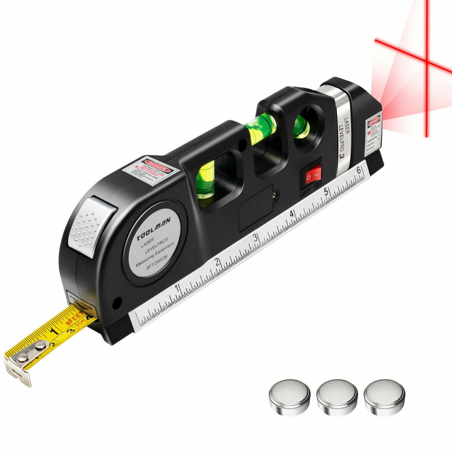 AJ Wholesale Mini Laser Line Level Tool (Compact, High-Precision Alignment) a3tad