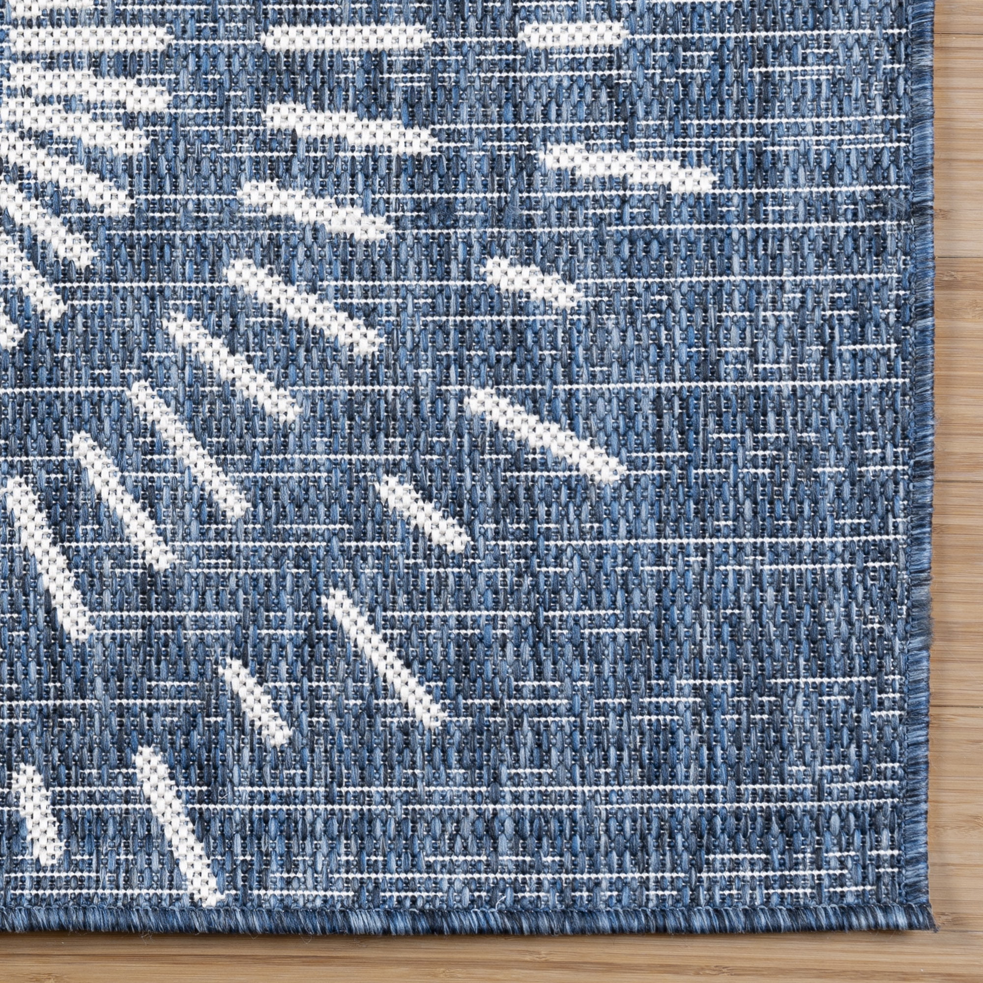 Gertmenian Tropea Tiaret Modern Geometric Indoor Outdoor Area Rug (Navy, 8 ft x 10 ft) rhag4