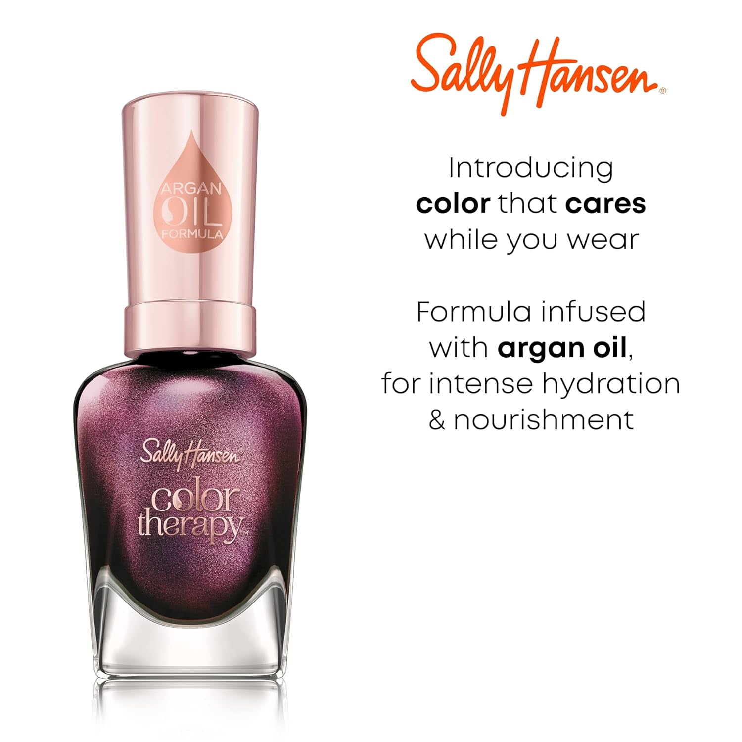 Sally Hansen Color Therapy Nail Polish, Long-lasting Chip-resistant Formula (Mauve Mantra, 0.5 fl oz) n4l1z