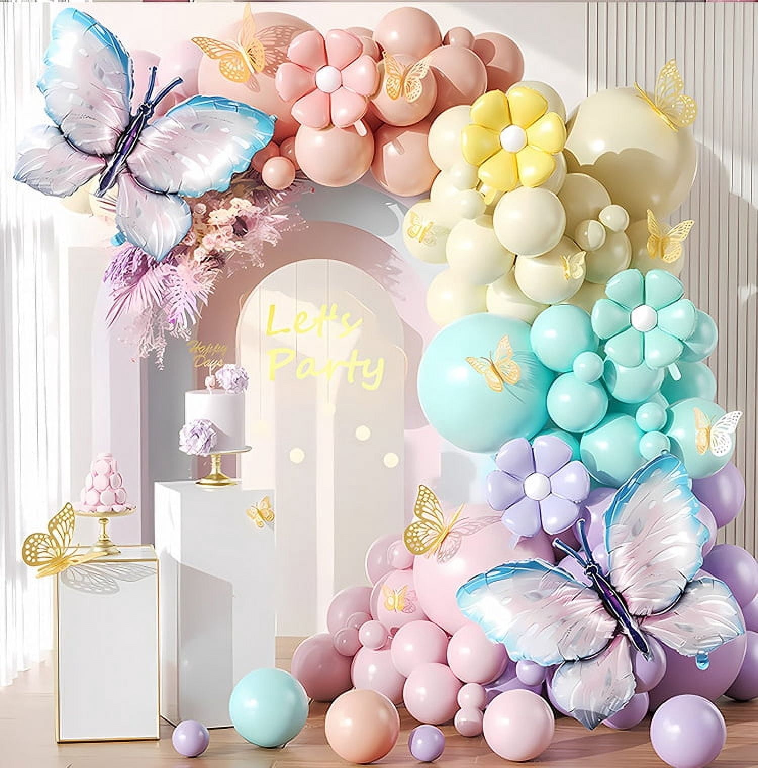 Generic Lavender & Metallic Purple Balloon Garland Arch Kit (165 Pieces) vlpbu