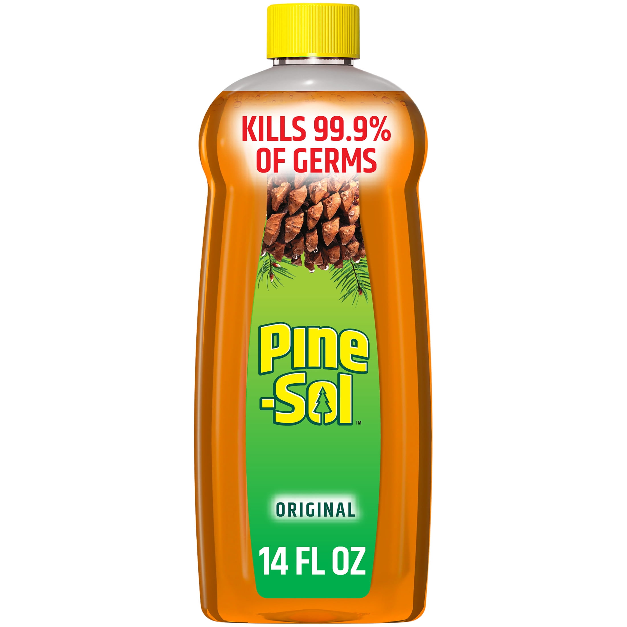 Pine-Sol Multi-Surface Cleaner, Original Scent, Heavy-Duty Household Disinfectant (14 fl oz) wo43y