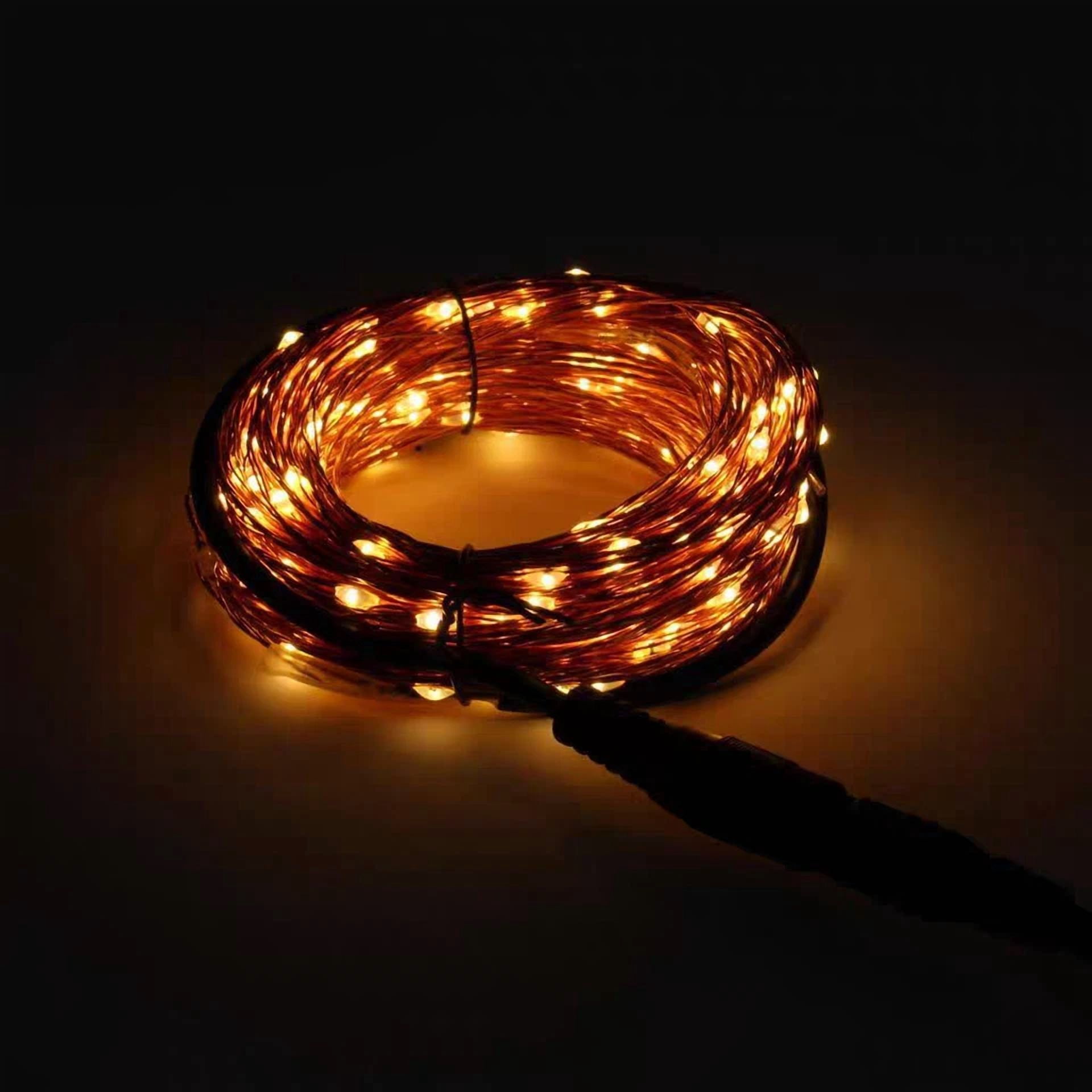 Purely Elizabeth LED Outdoor Fairy String Lights Copper Wire Waterproof Garden Decor (33 ft) asmne