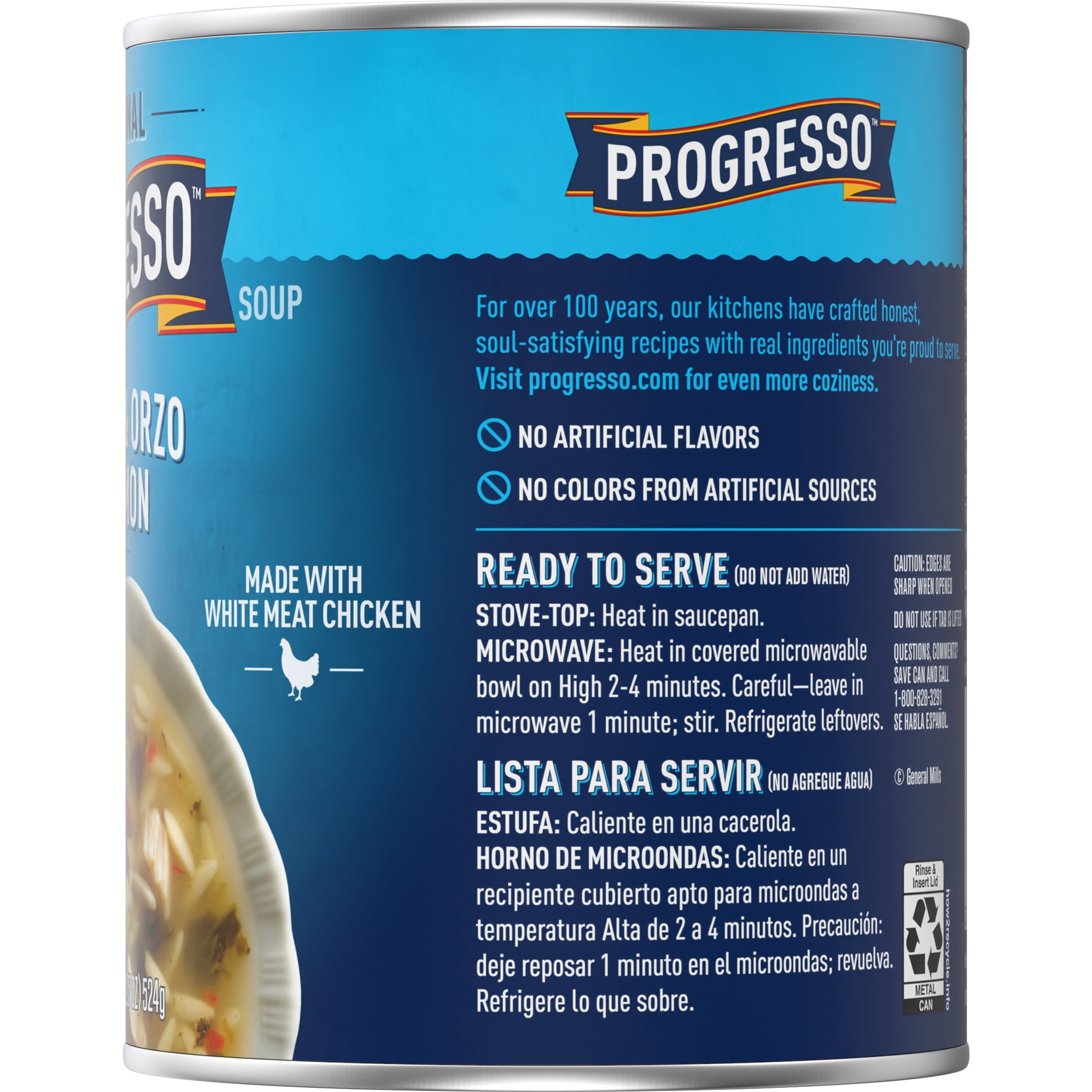 Progresso Traditional Chicken & Orzo with Lemon Soup (18.5 oz) onvio