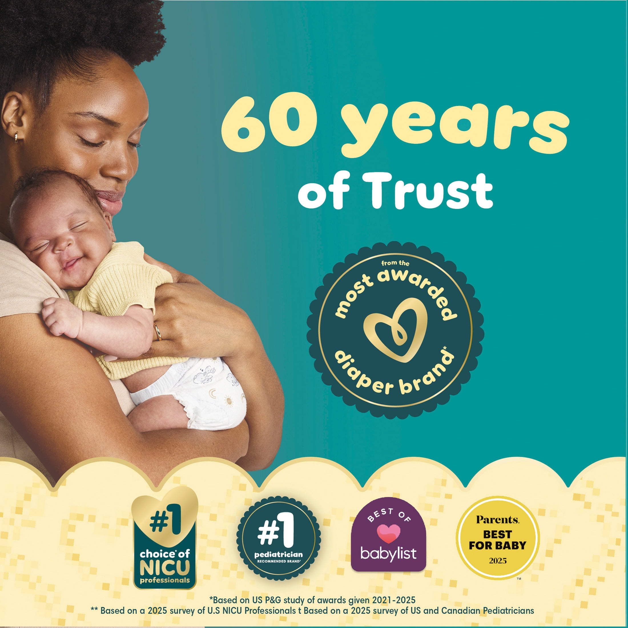 Pampers Swaddlers Disposable Baby Diapers (Size 4, 66 Count) 261yo