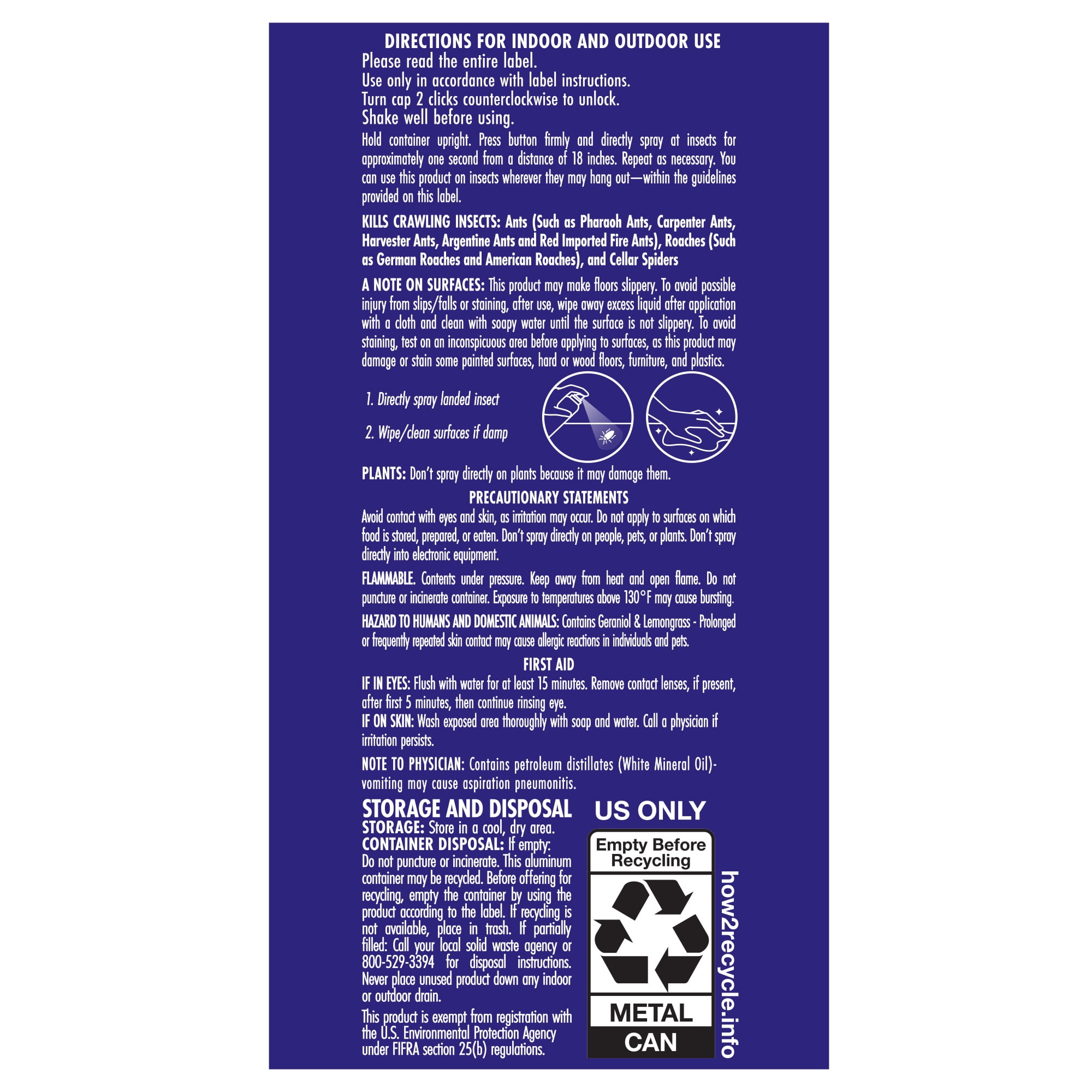 STEM Insect Killer for Ants, Roaches, and Spiders, Plant-Based Indoor and Outdoor Bug Spray (10 oz) 4kcm8