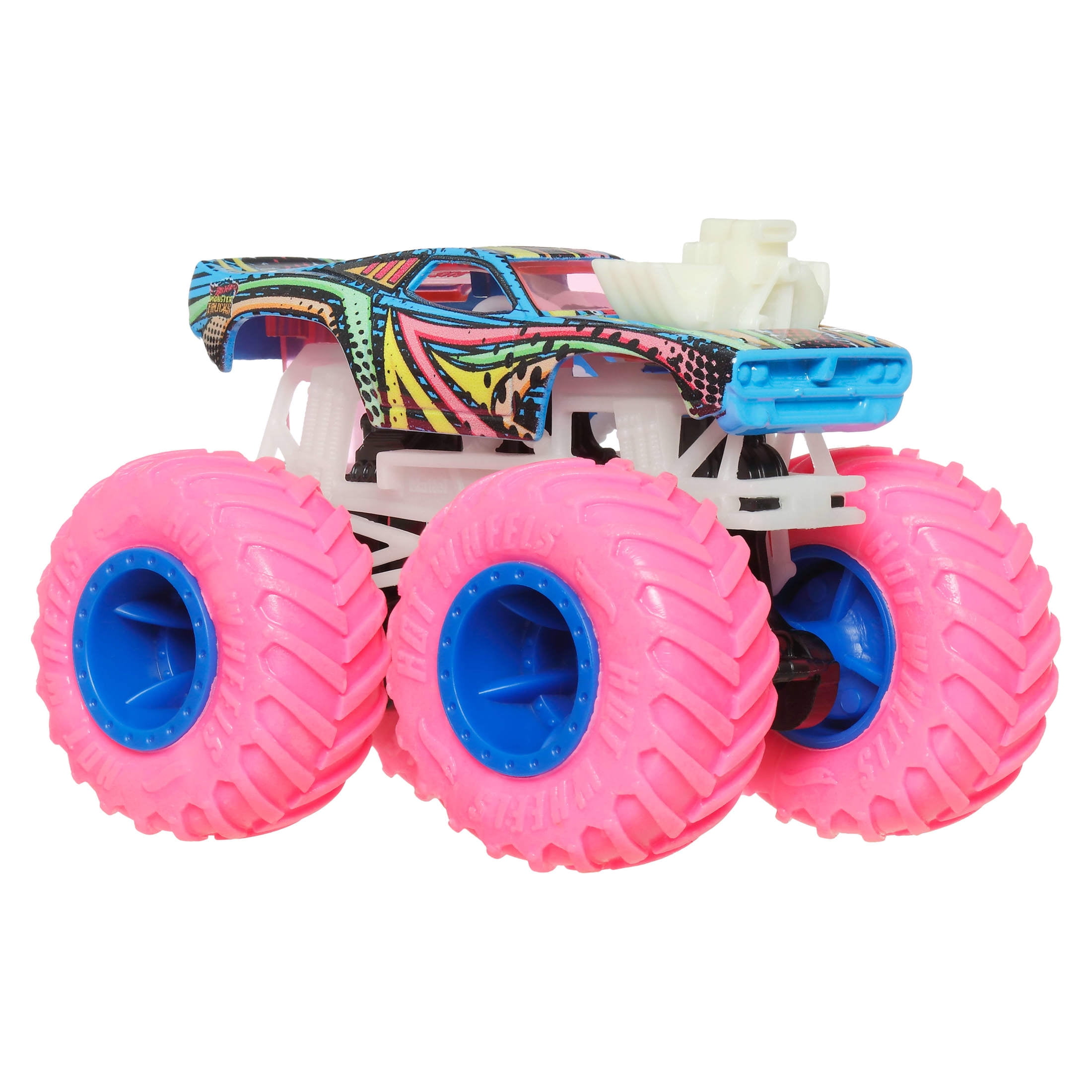 Hot Wheels Monster Trucks Die-Cast Glow-in-the-Dark Toy Vehicle (1:64 Scale) 75r2h