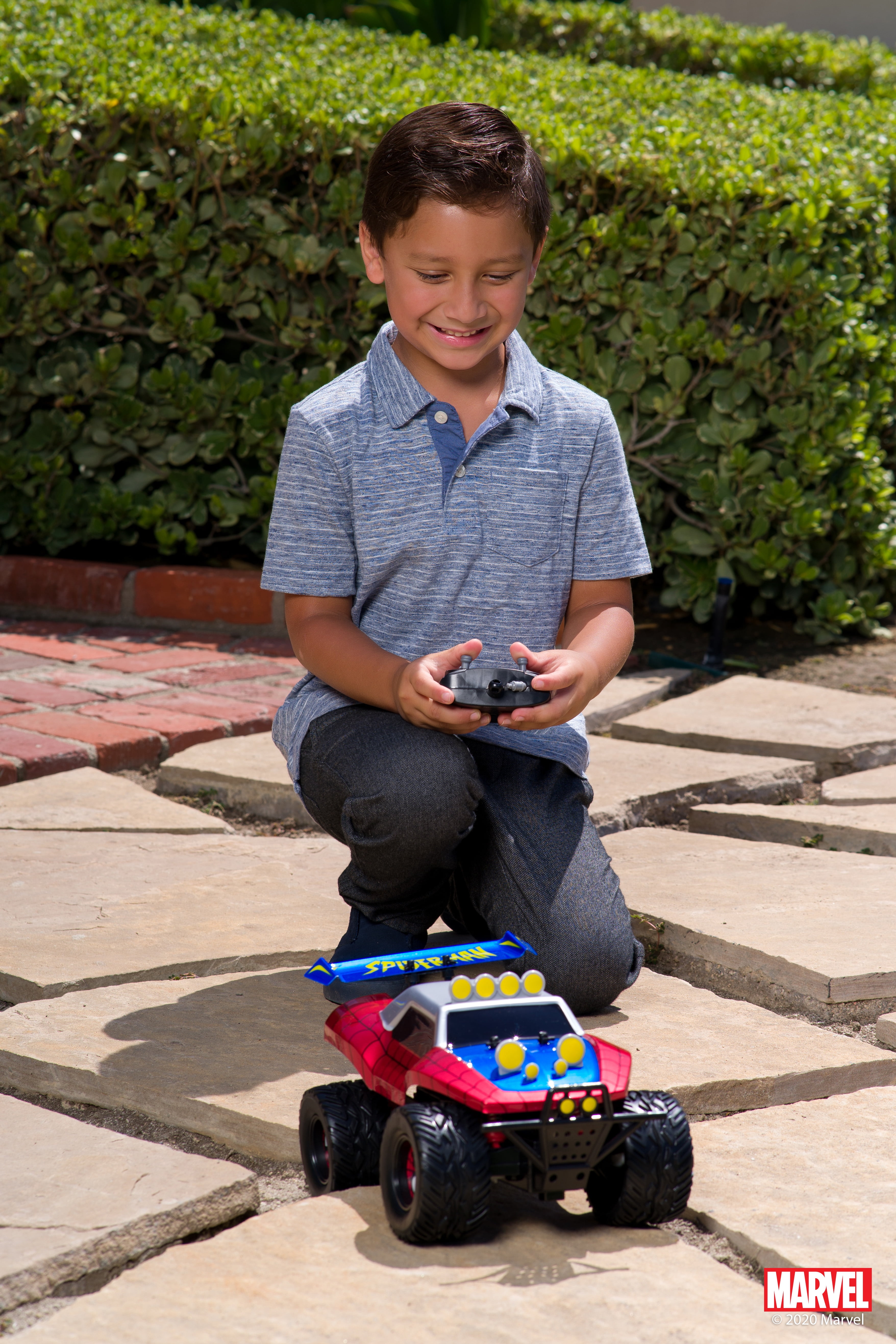 Jada Toys Marvel Spider-Man RC Buggy Radio Control Car (Red, 10 in) dszhs