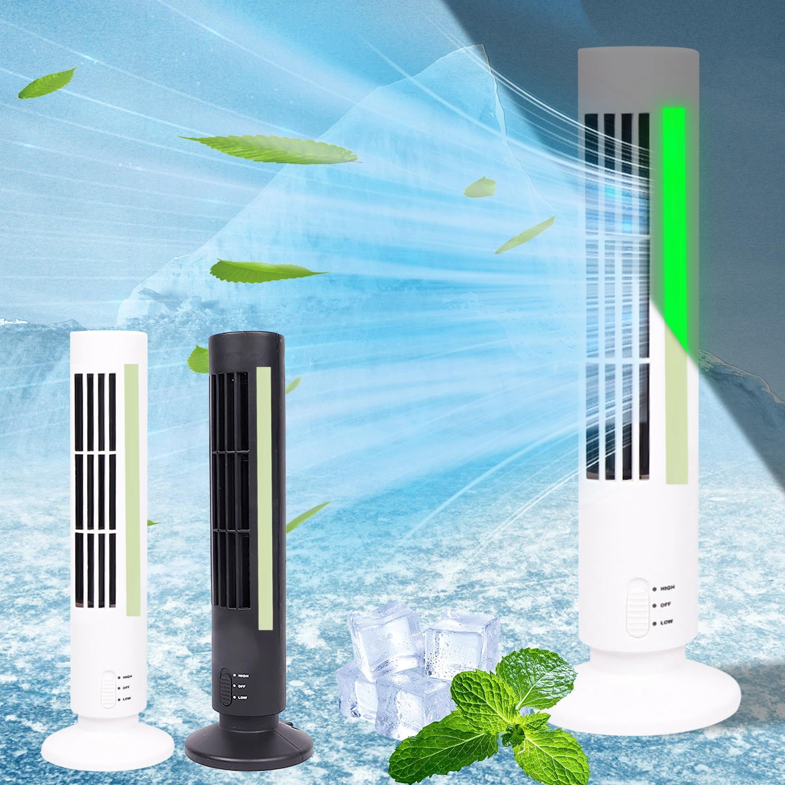 CXALSSY Portable Desktop Air Cooler Fan with Mist Function (Black, 1 Unit) 9kppy