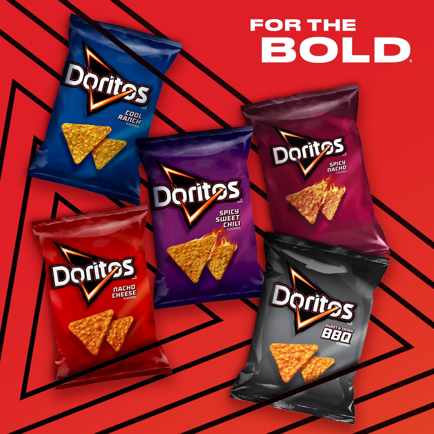 Doritos Tortilla Chips Spicy Nacho Flavored Crunchy Snack (14.5 oz) hbxyz