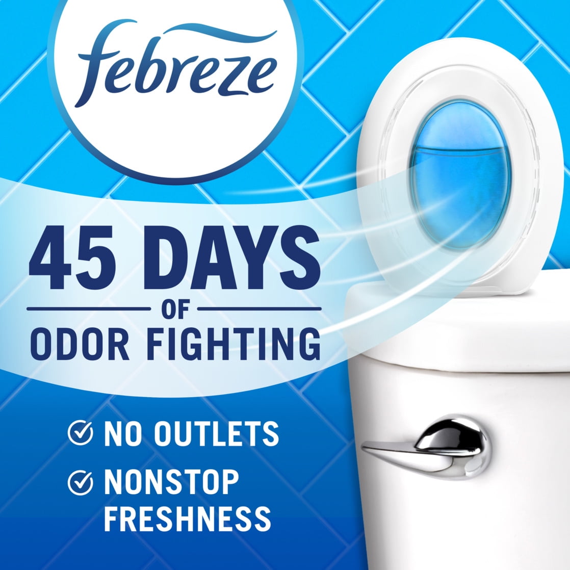 Febreze Odor-Fighting Bathroom Air Freshener, Gain Original Scent (3 Pack) mvkac