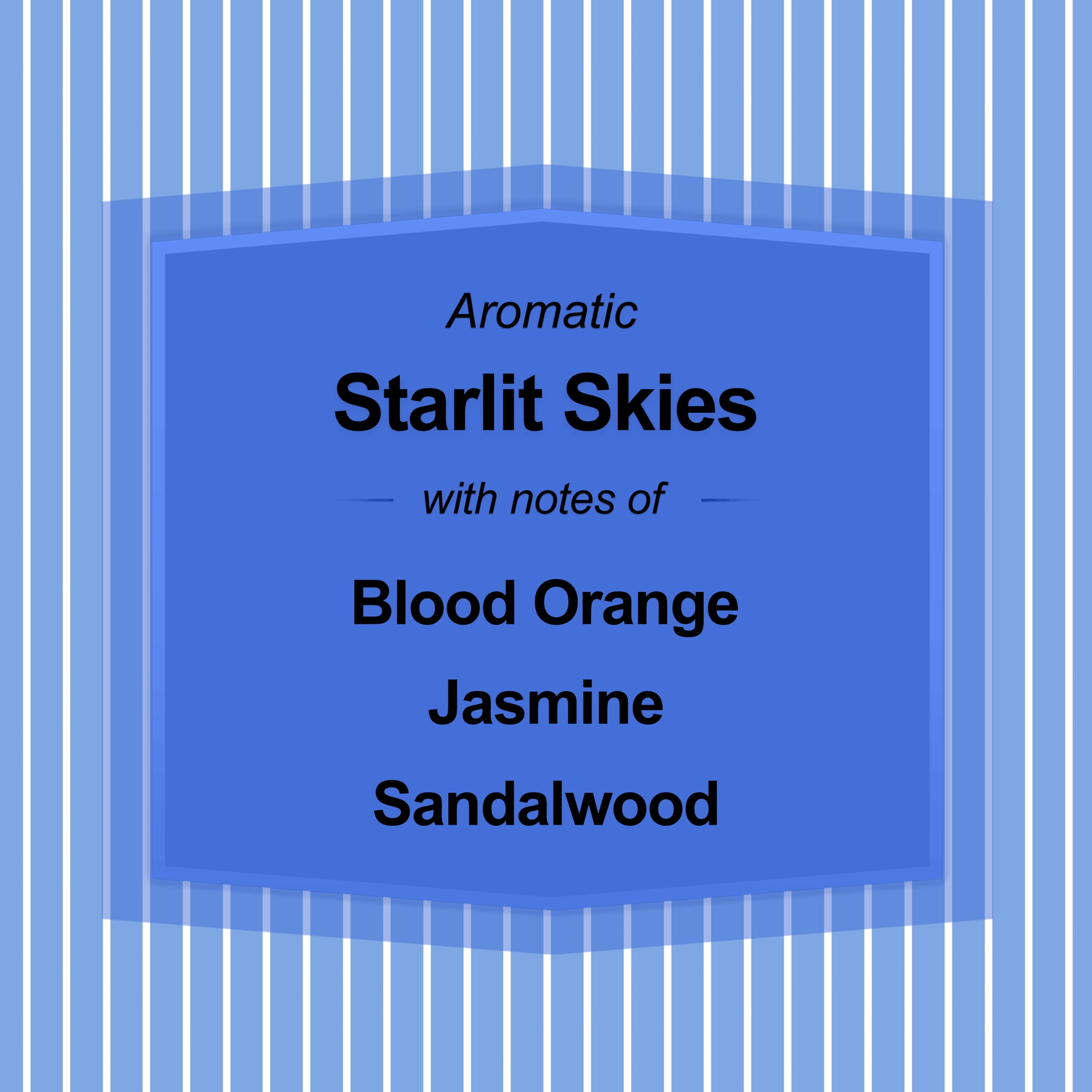Mainstays Starlit Skies 3-Wick Scented Candle with Decorative Wrap (Blue, 14 oz) 9s526