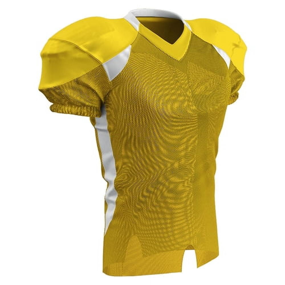Champro Huddle Stretch Dazzle Youth Football Jersey (Gold, Youth Large) yzrbt