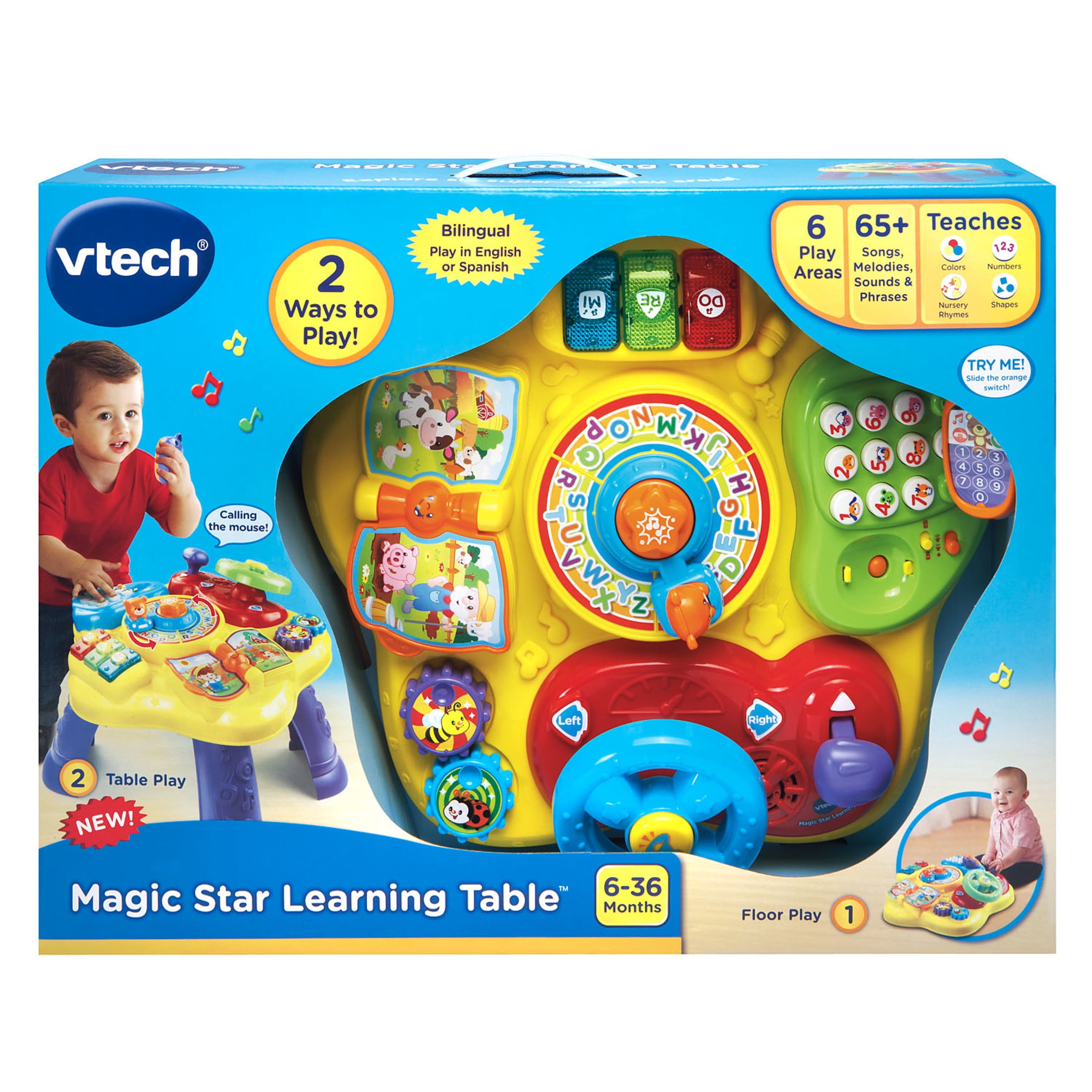 VTech Magic Star Interactive Learning Table (Bilingual Educational Activity Center for Toddlers) lkmh2