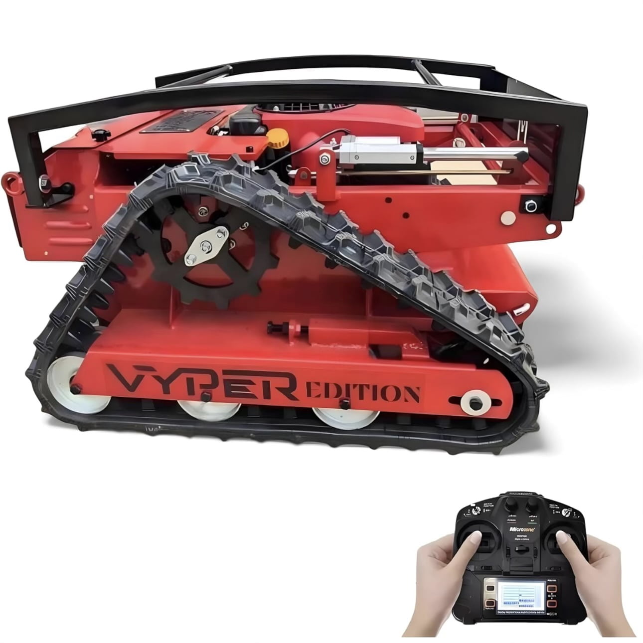 DareDevil Mower VYPER Edition Remote-Controlled Lawn Mower (Red, 22 in Cutting Width) 83nw5