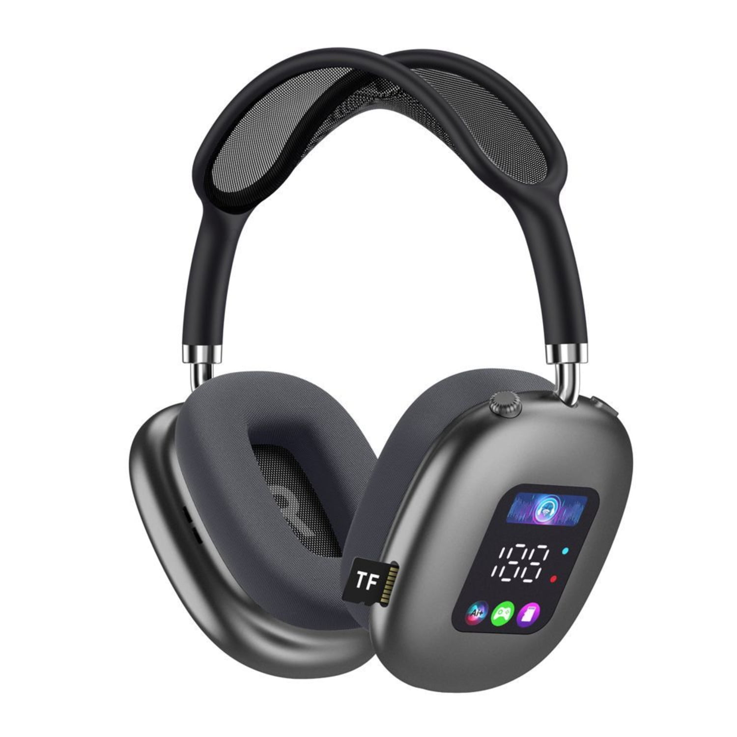 aomogo Wireless Bluetooth 5.4 Gaming Headphones with Active Noise-Cancelling Microphone (Black, One Size) clsku