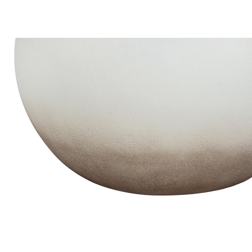 Monarch Specialties Modern Table Lamp with Cream Ceramic Base and Ivory Fabric Shade (21 in. H) xen7c