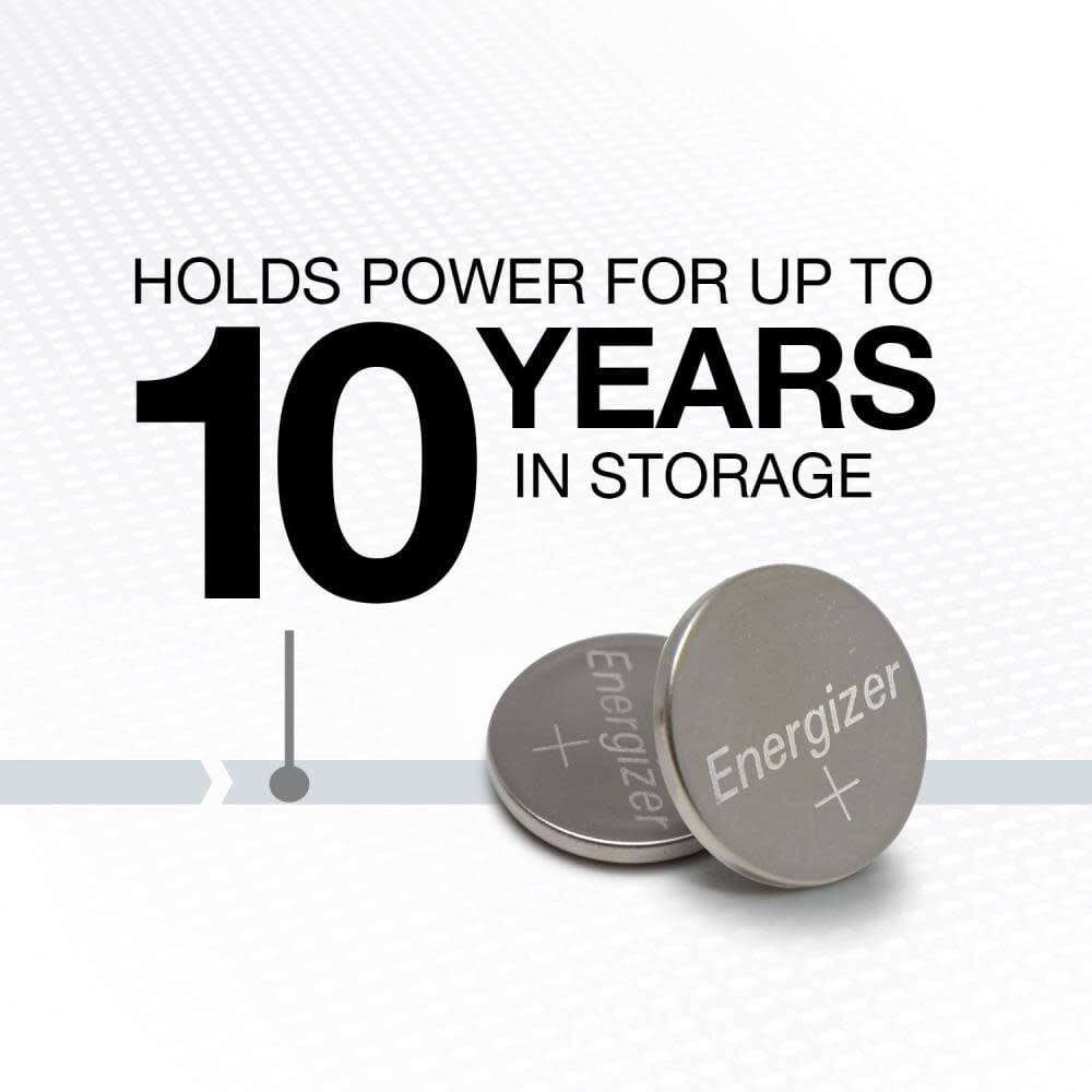 Energizer CR2025 Lithium Coin Batteries (Long-Lasting Power for Key Fobs and Watches) (2 Pack) 3r8jo