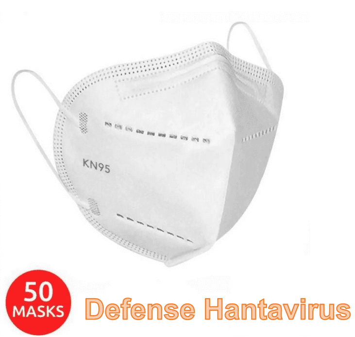 AdventureWrap Store KN95 Face Masks 5-Layer Breathable Disposable Respirator (White, 50 Pack) f45ep