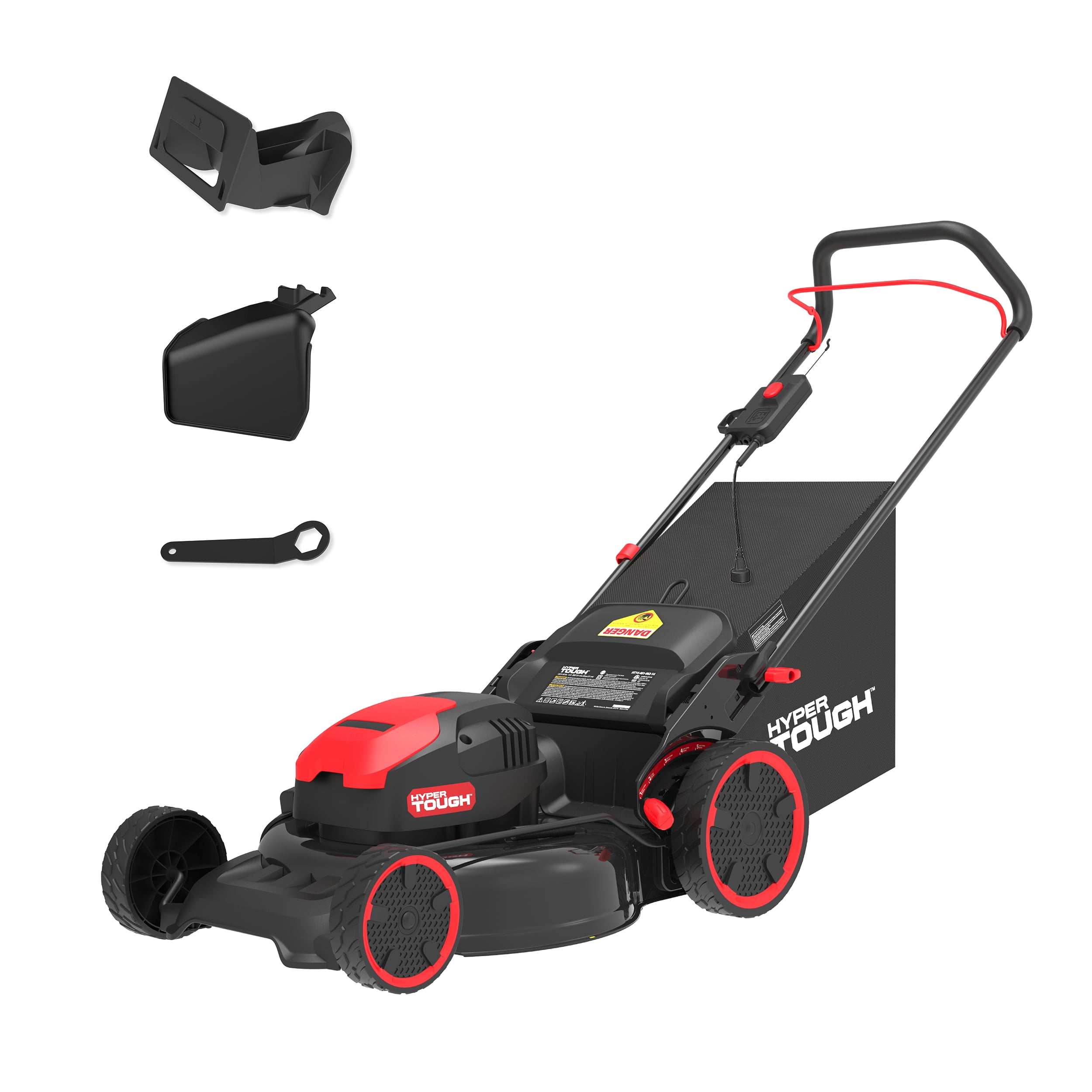 Hyper Tough 20 in 13A Corded Electric Walk-Behind Lawn Mower (Black, 20 in) h3u5y