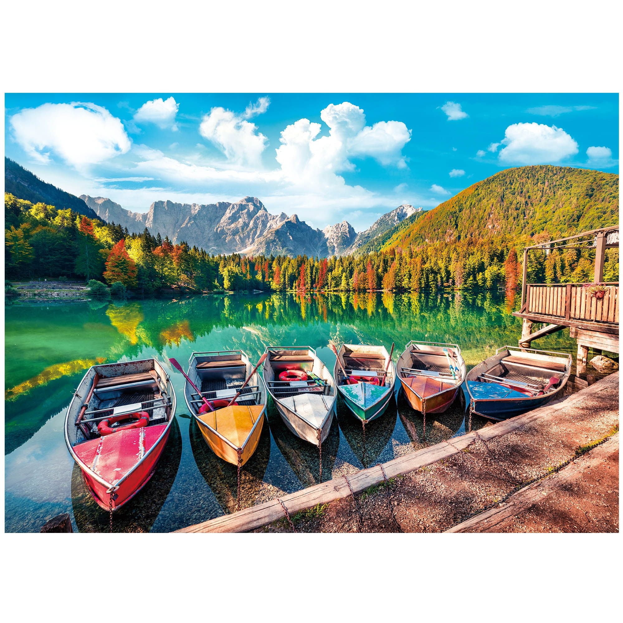 BenBen Jigsaw Puzzle for Adults, Natural Lake Landscape, Premium Thick Cardboard (1000 Pieces, 27.5 x 19.7 in) u9t13
