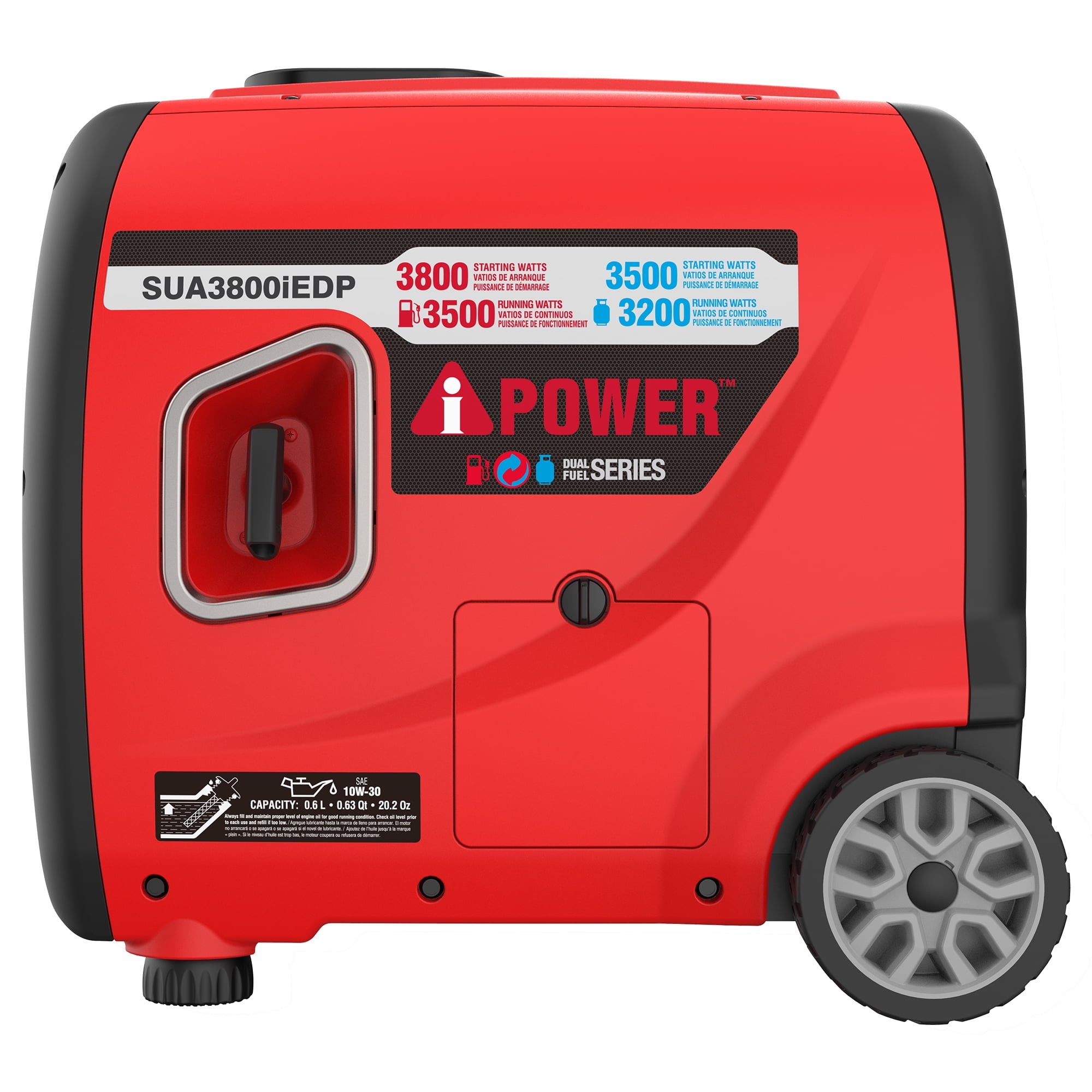 A-iPower SUA3800i Dual Fuel Digital Inverter Generator (3800W, Portable) 2ymmk