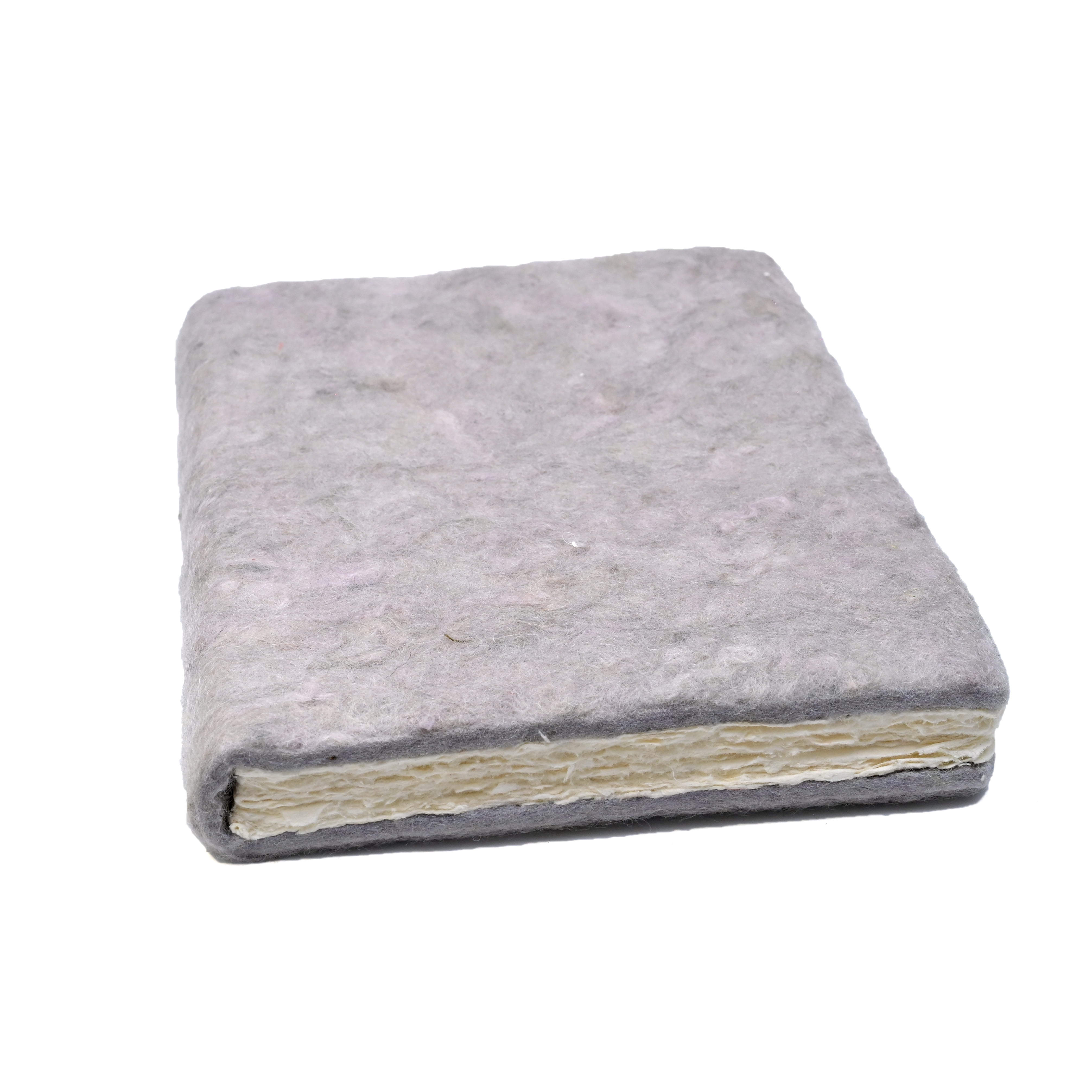 De Kulture Works Handmade Sketch Pad, Acid-Free Drawing Journal with Felt Cover (Gray, 160 Pages) kva8f