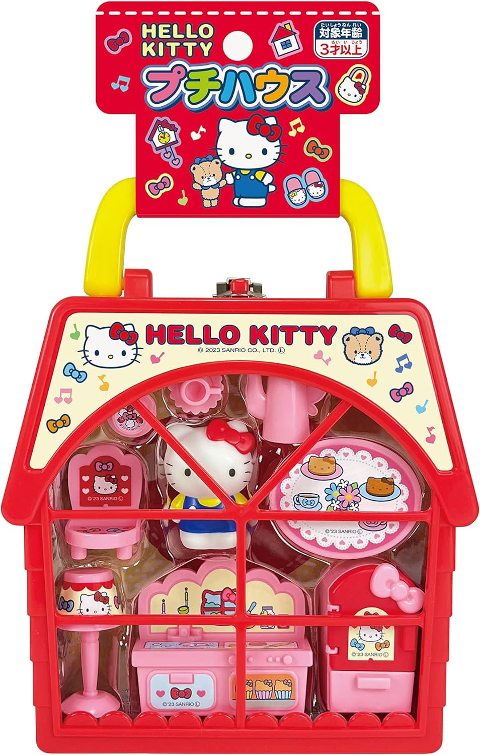 Muraoka Hello Kitty Mini House Playset with Furniture and Accessories (6.1 in) og95n