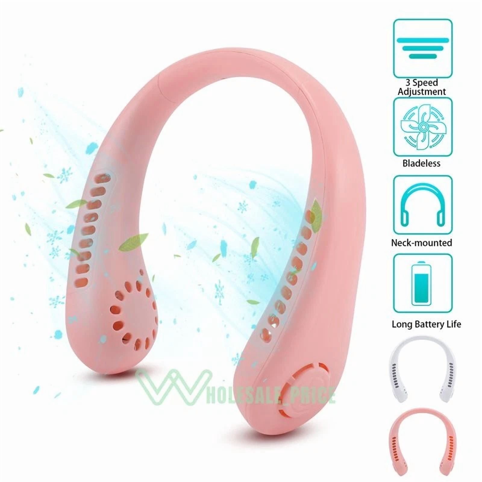 VAULT Portable Neck Fan Rechargeable Bladeless Personal Cooling Device (3-Speed, 1 Unit) 5w41b